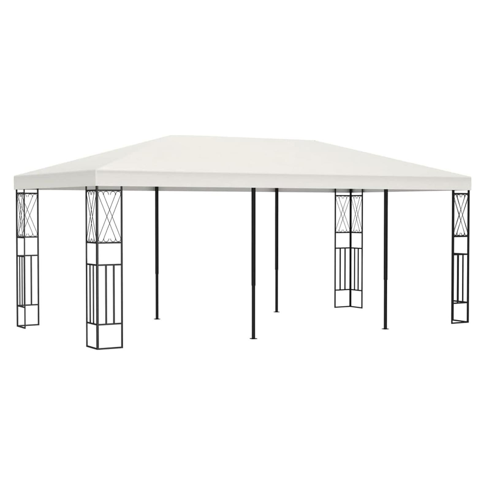 Gazebo Plegable Keketa 3x6m Tela Crema para Eventos al Aire Libre