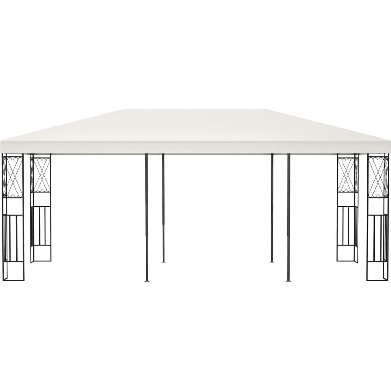 Gazebo Plegable Keketa 3x6m Tela Crema para Eventos al Aire Libre