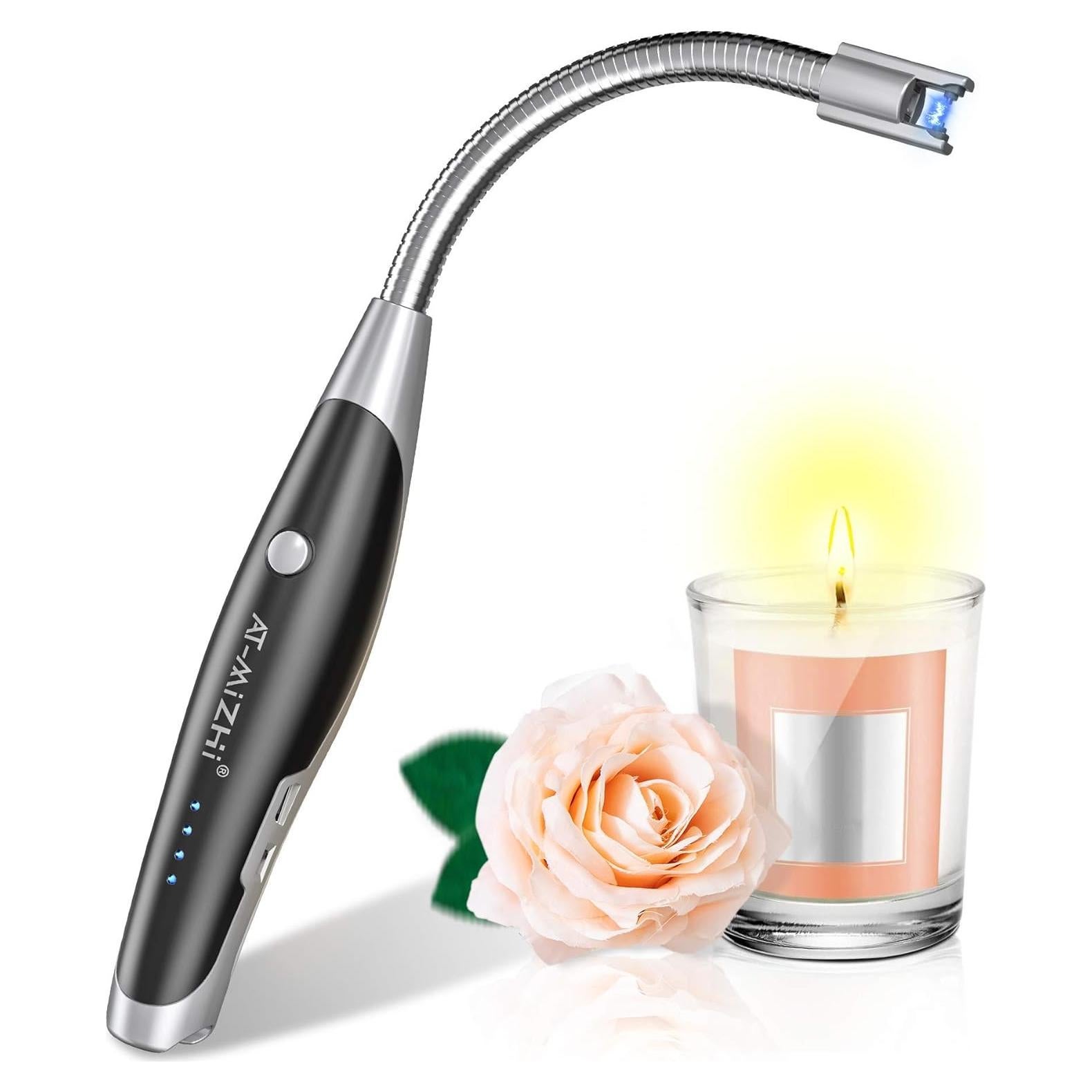 Encendedor Eléctrico AT-Mizhi Recargable con Linterna LED