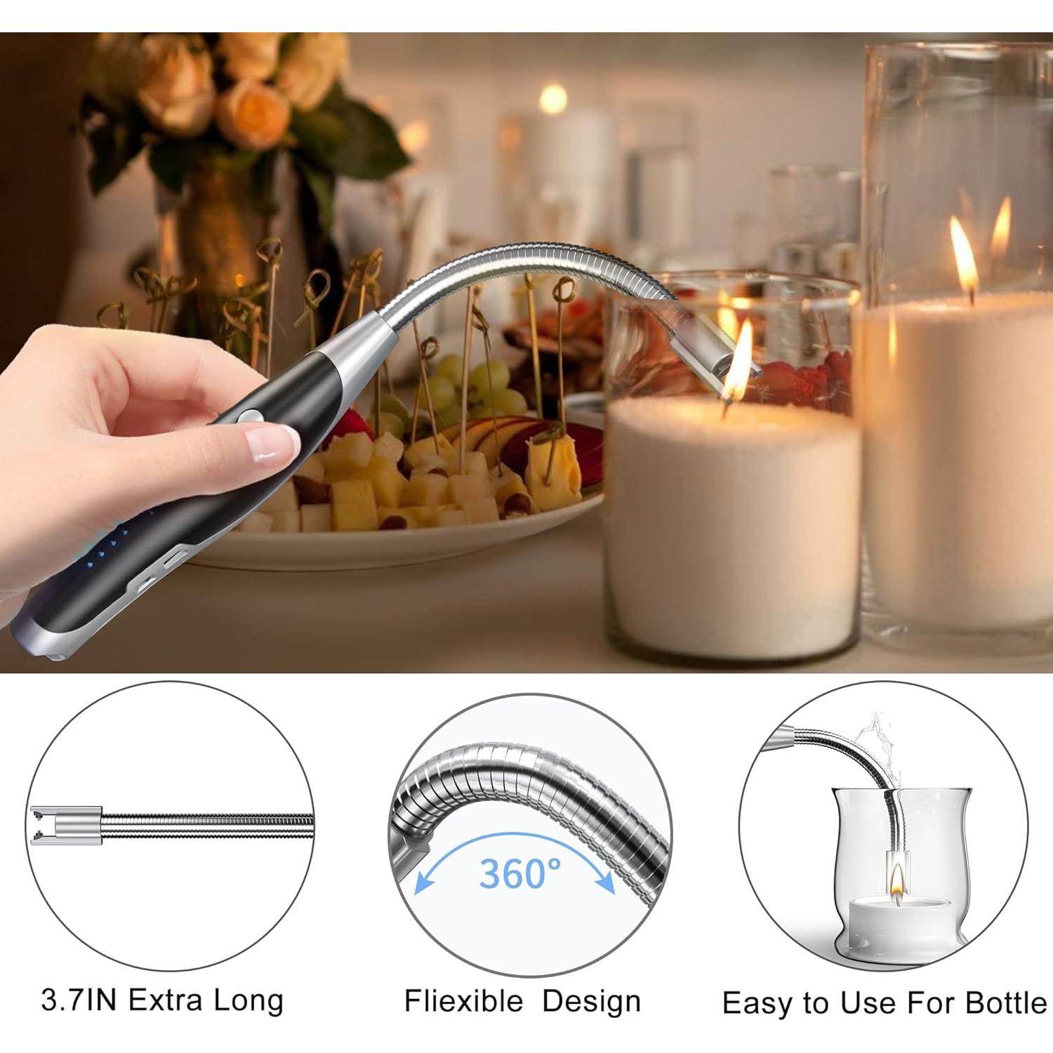 Encendedor Eléctrico AT-Mizhi Recargable con Linterna LED