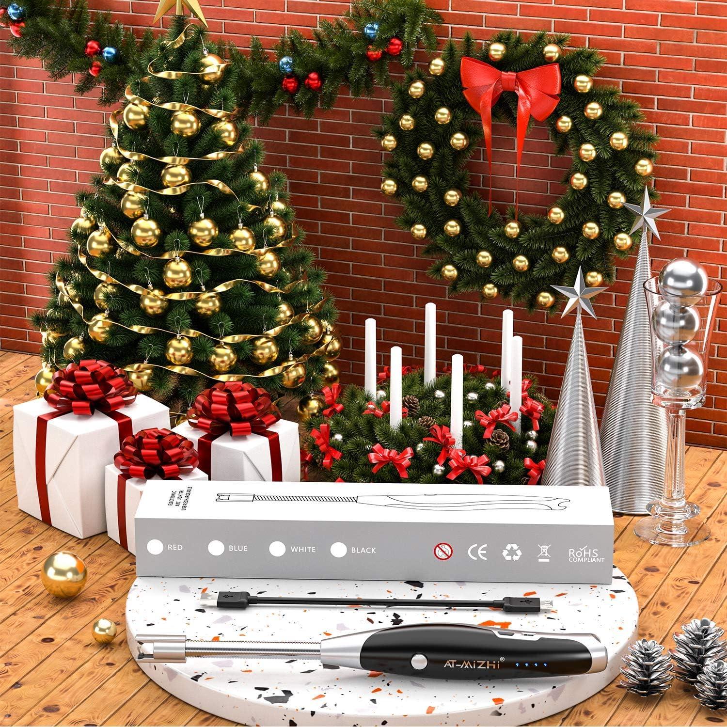 Encendedor Eléctrico AT-Mizhi Recargable con Linterna LED