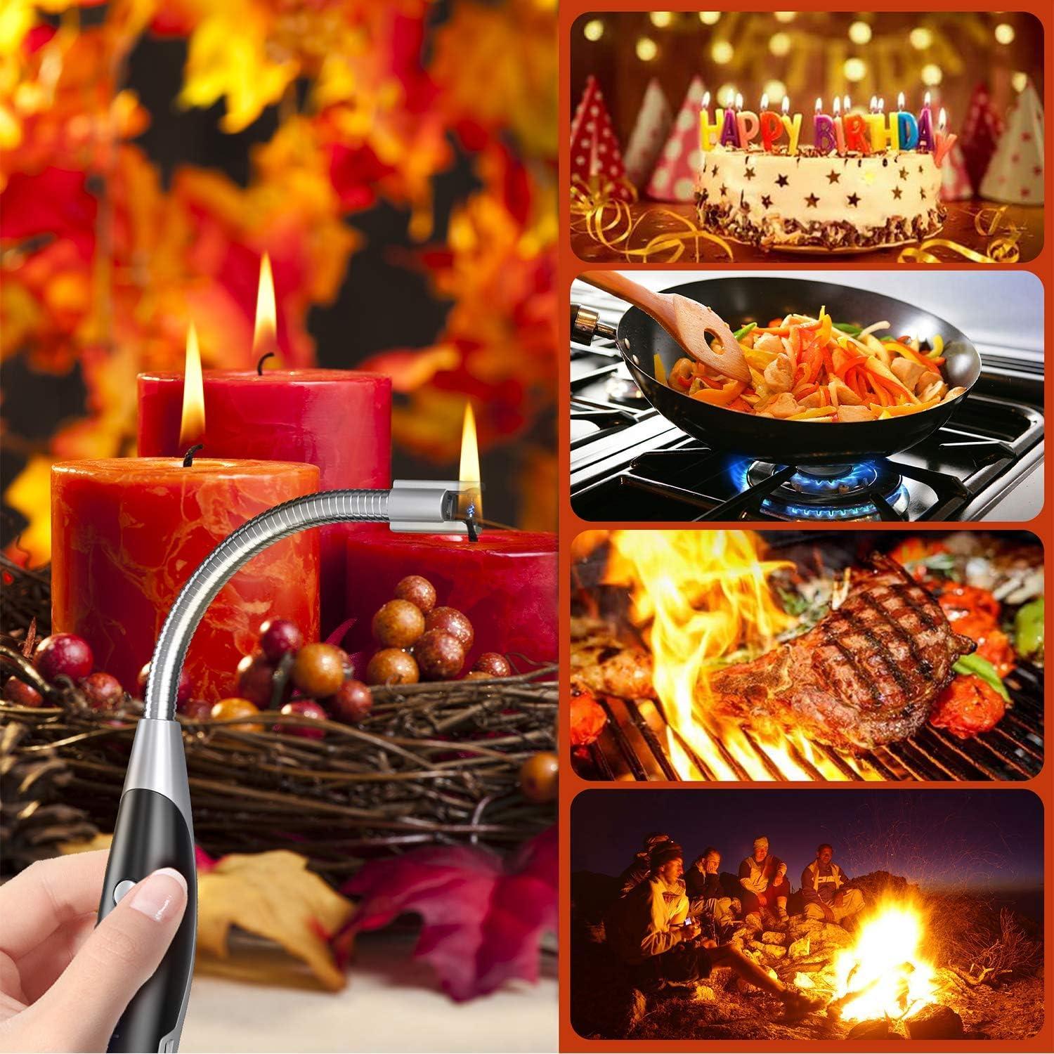 Encendedor Eléctrico AT-Mizhi Recargable con Linterna LED