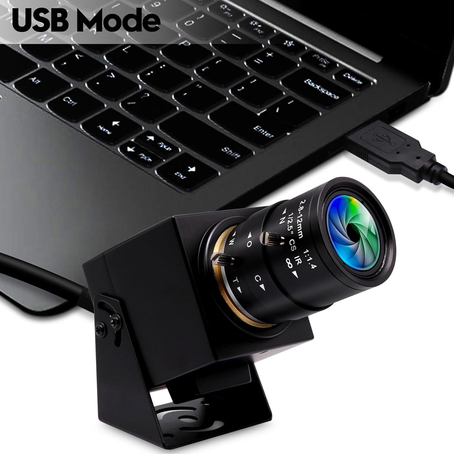 Cámara IFWATER USB 4K 30FPS con Zoom Óptico 4X