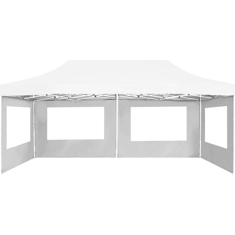 Carpa de Fiesta Plegable Dyncan 6x3m Impermeable Blanca