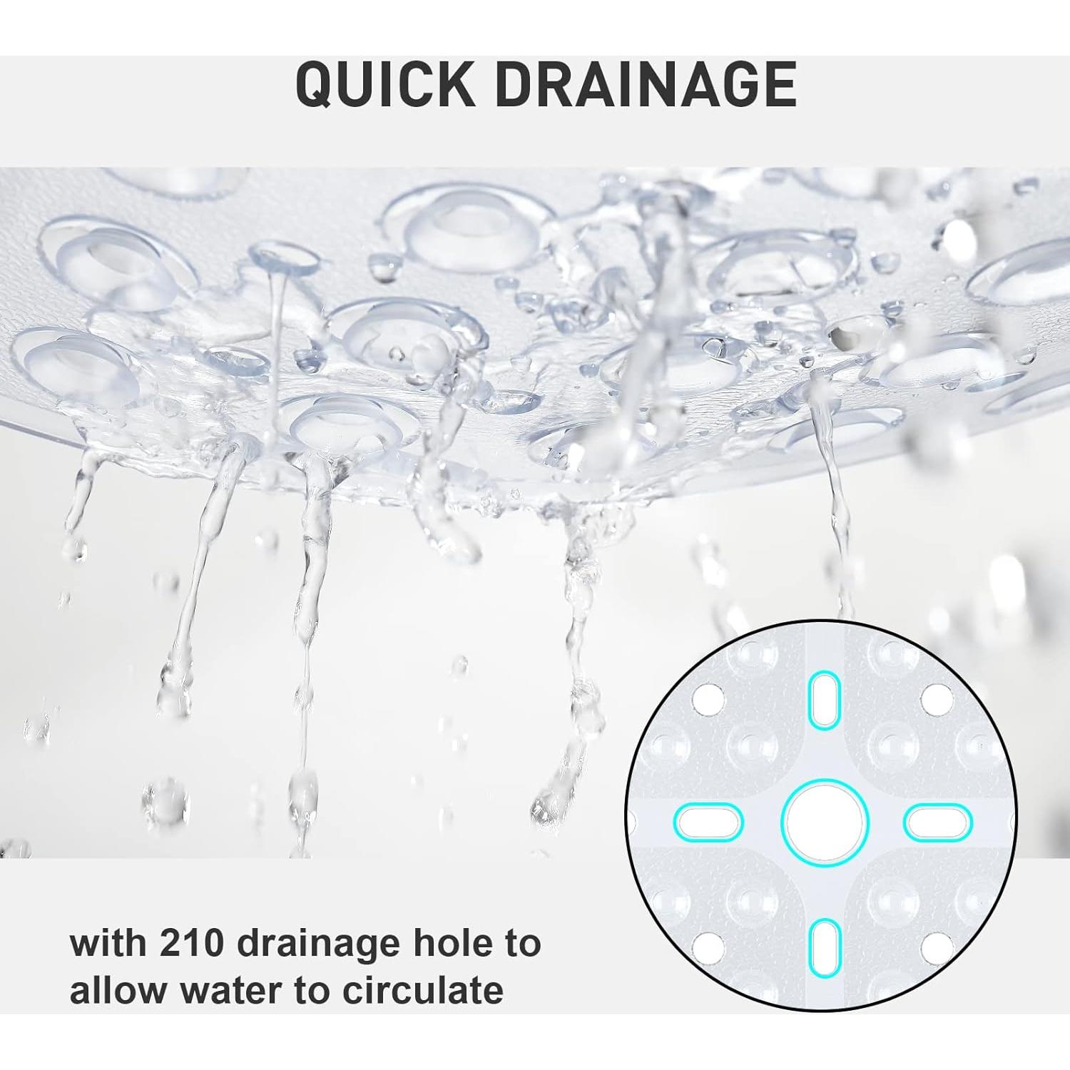 Alfombrilla de Ducha Antideslizante XIYUNTE 68.58x68.58cm PVC