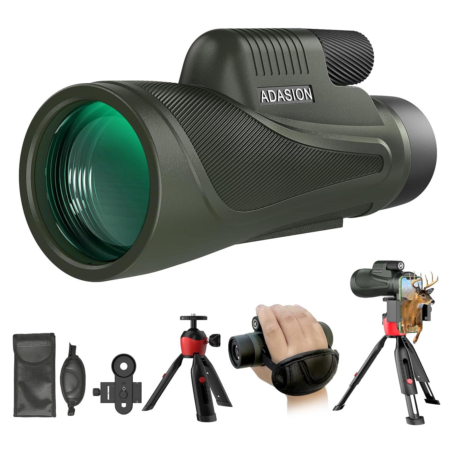 Telescopio Monocular HD Adasion 12x56 Impermeable para Aves
