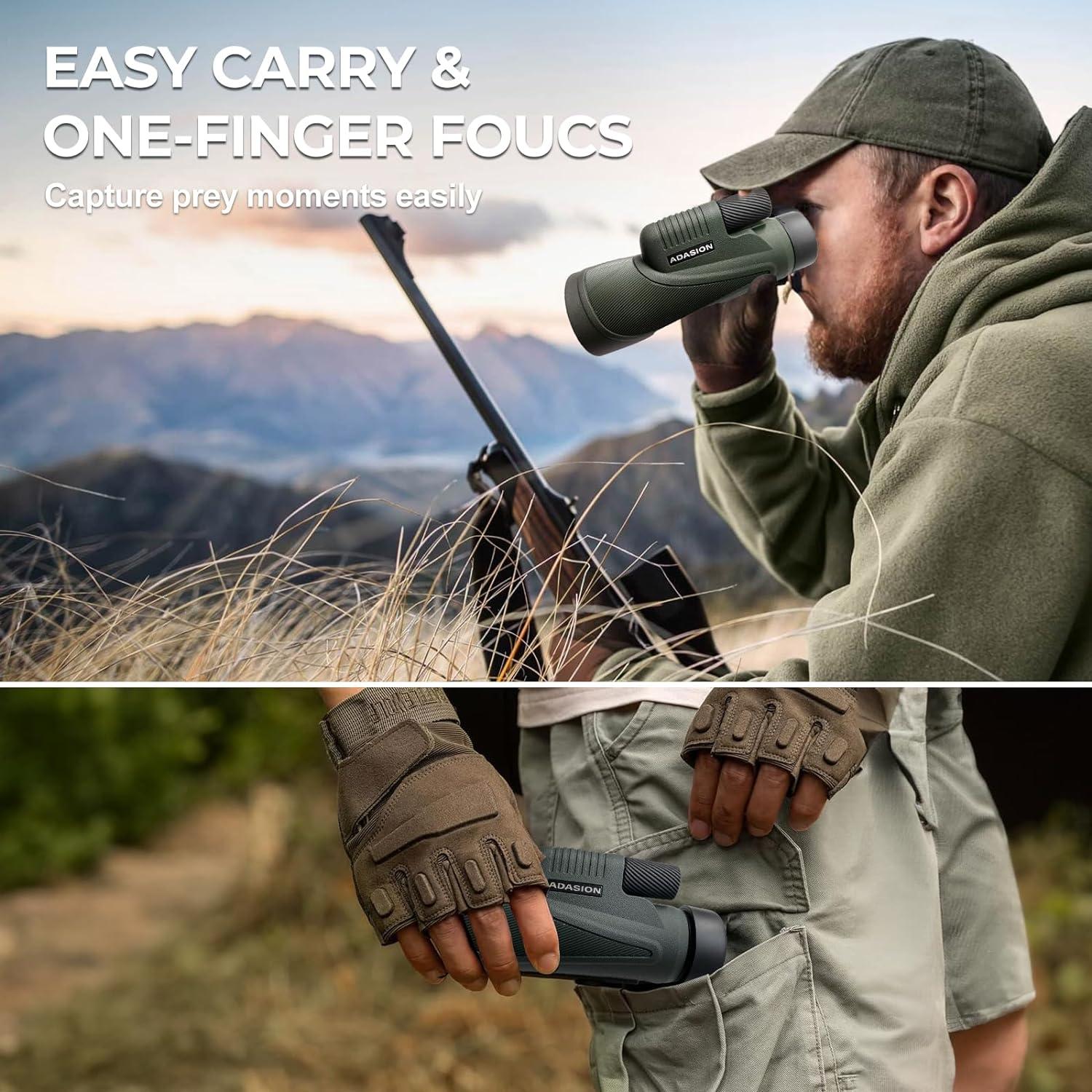 Telescopio Monocular HD Adasion 12x56 Impermeable para Aves