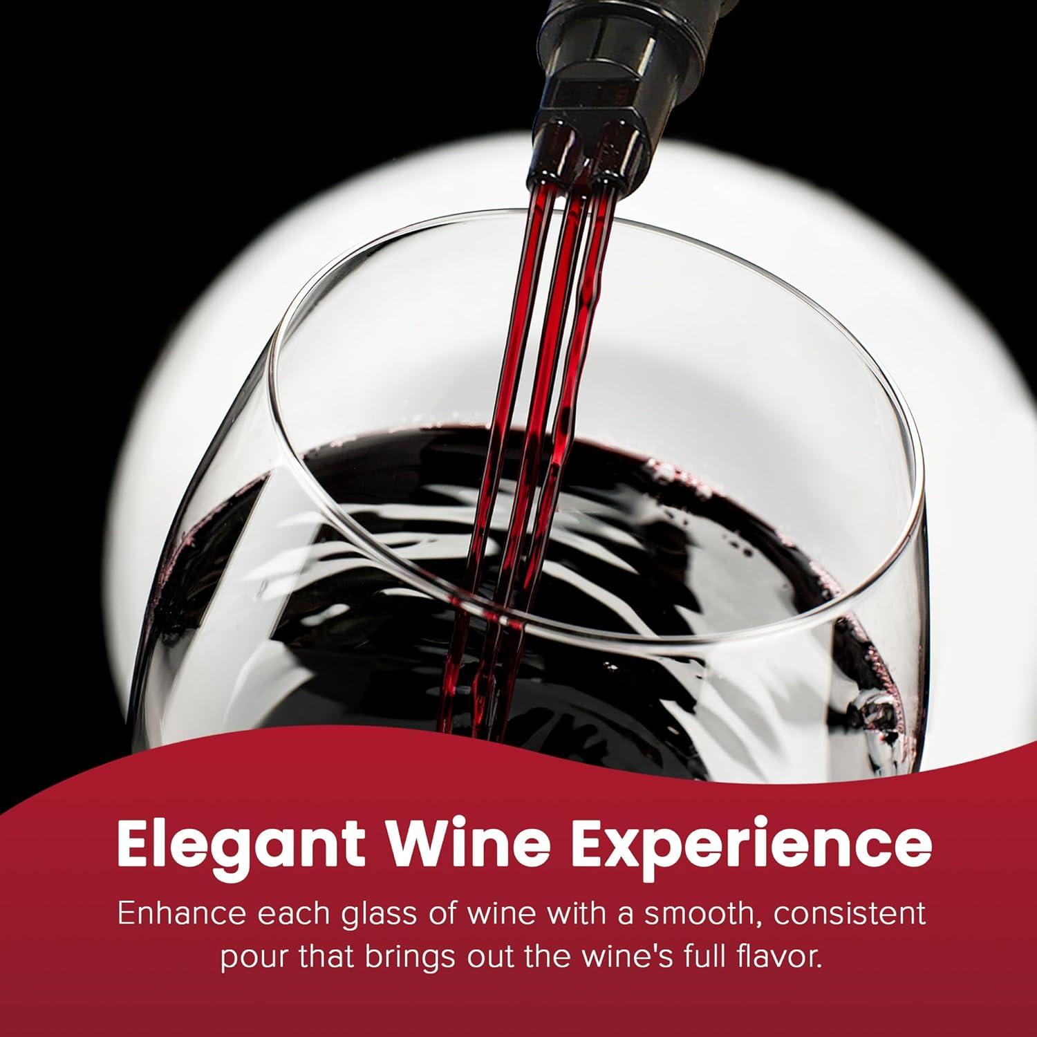 Aerador de Vino TRIbella Gris Humo 3 Picos Acrílico Sin Goteo