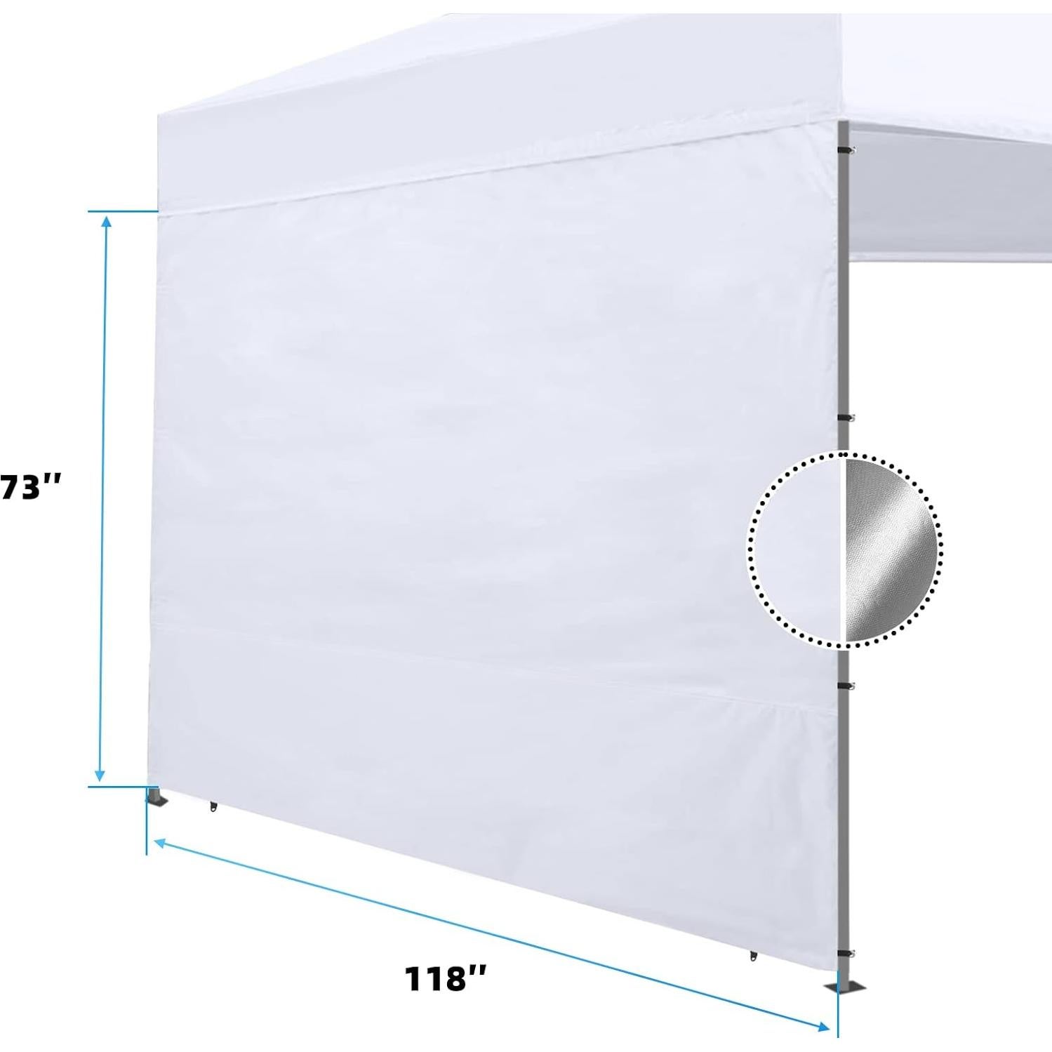 Paredes Laterales de Carpa Joramoy 3 PCS Impermeables 185x300 cm