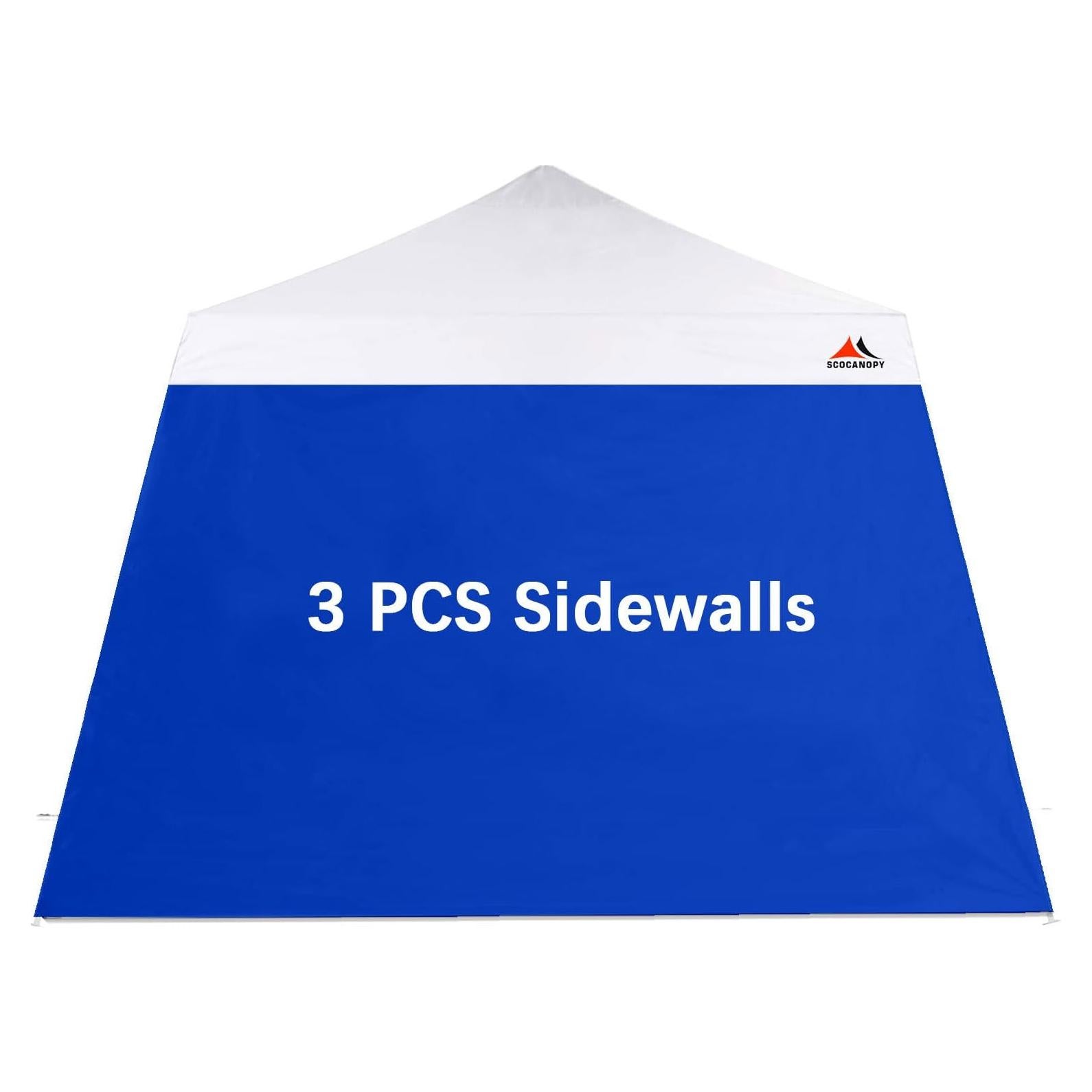 Pared Lateral Impermeable SCOCANOPY para Carpa 10x10 pies Azul