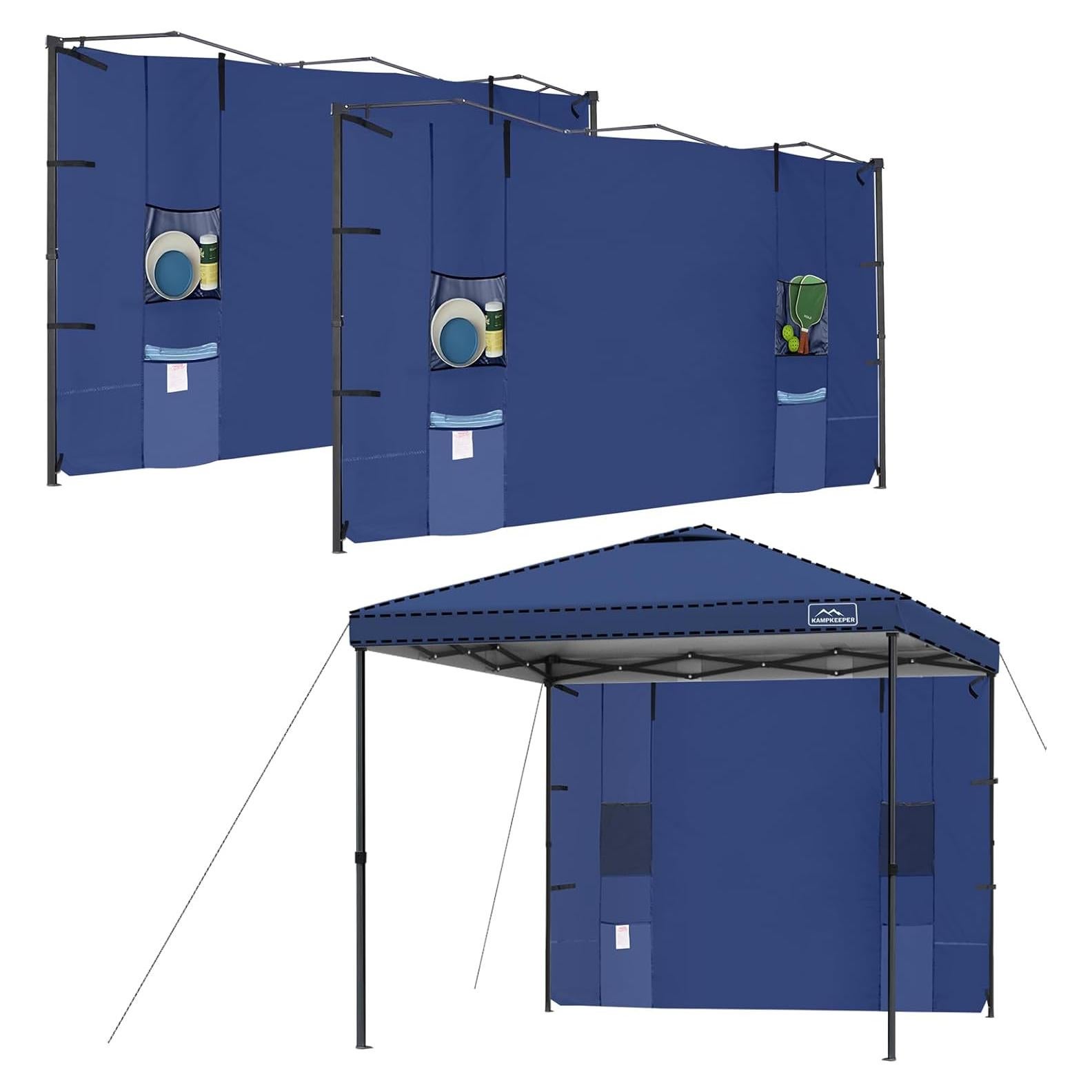 Paredes Laterales KAMPKEEPER 10x10 con 4 Bolsillos - Azul Marino