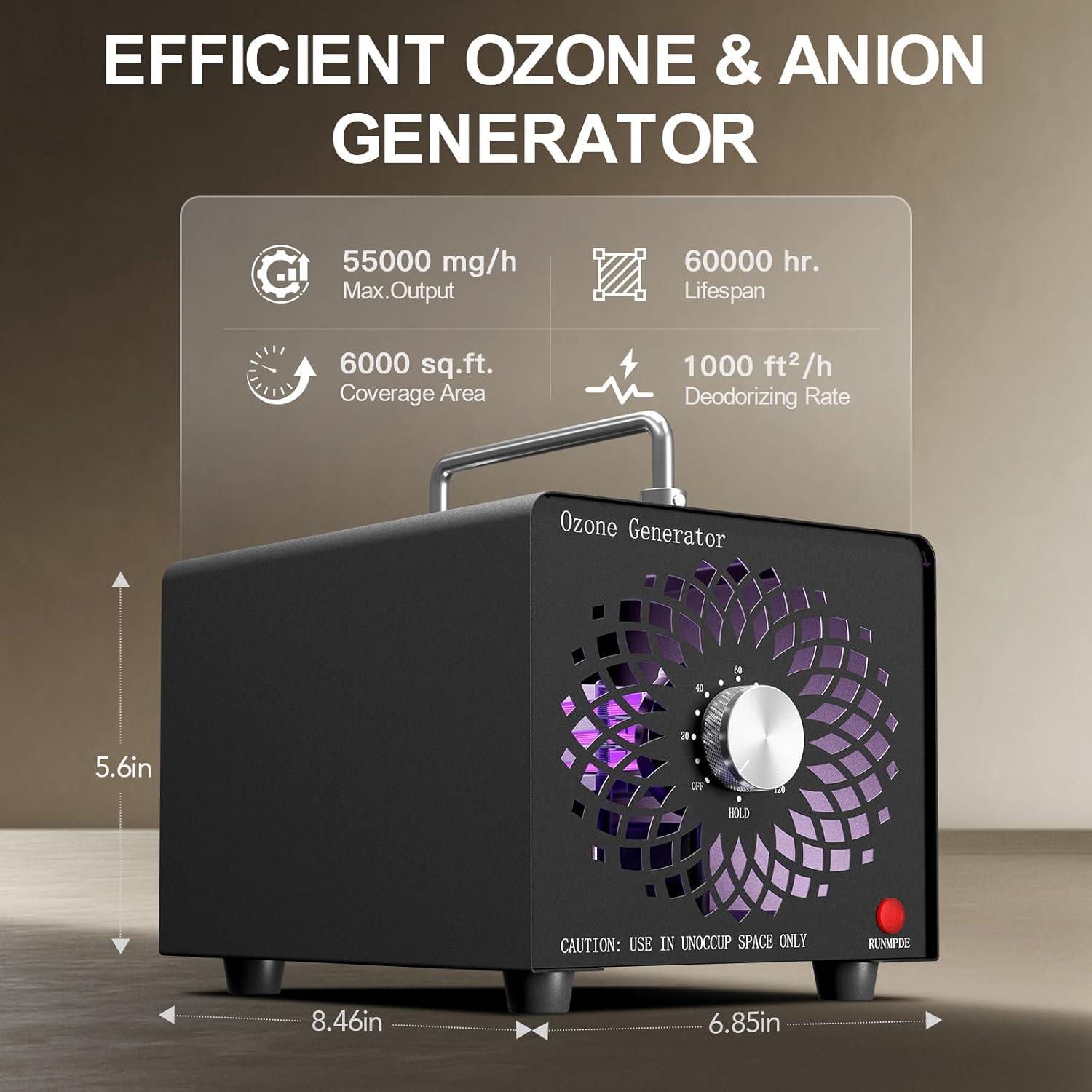 Generador de Ozono Manfh GN-PC20S 55000mg/h para 557m²