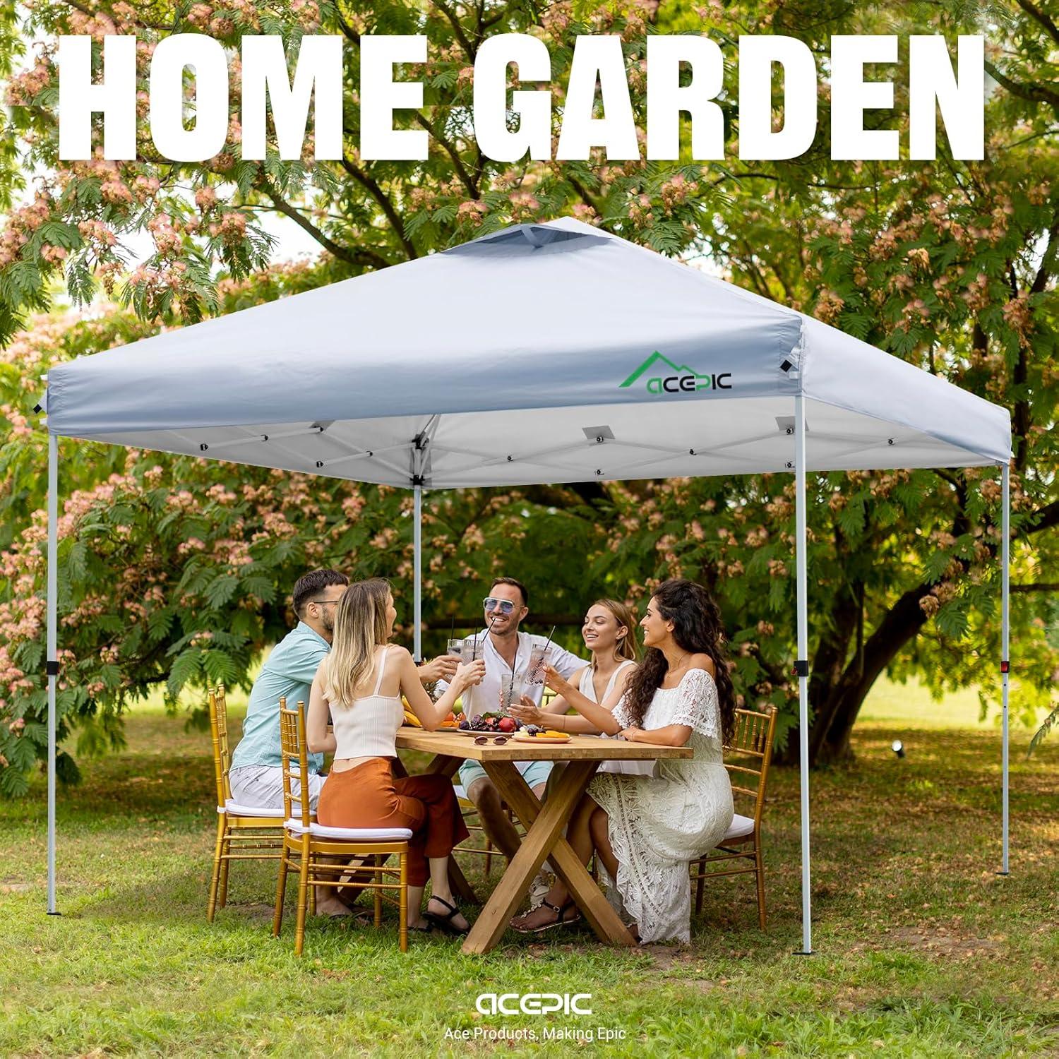 Cubierta de Toldos Acepic 10x10 Negro Impermeable UV