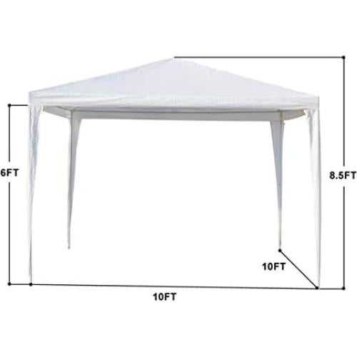 Carpa de Fiesta Genérica 3x3m Blanca Impermeable para Eventos
