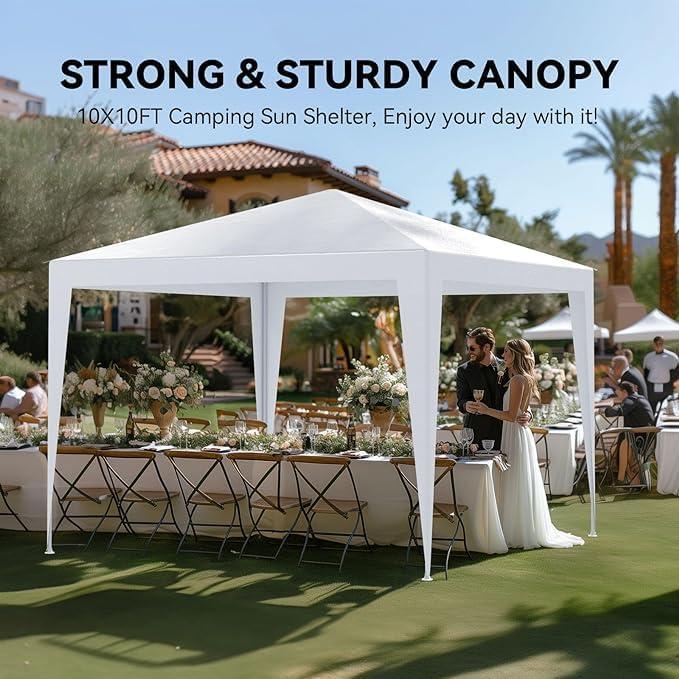 Carpa de Fiesta Genérica 3x3m Blanca Impermeable para Eventos