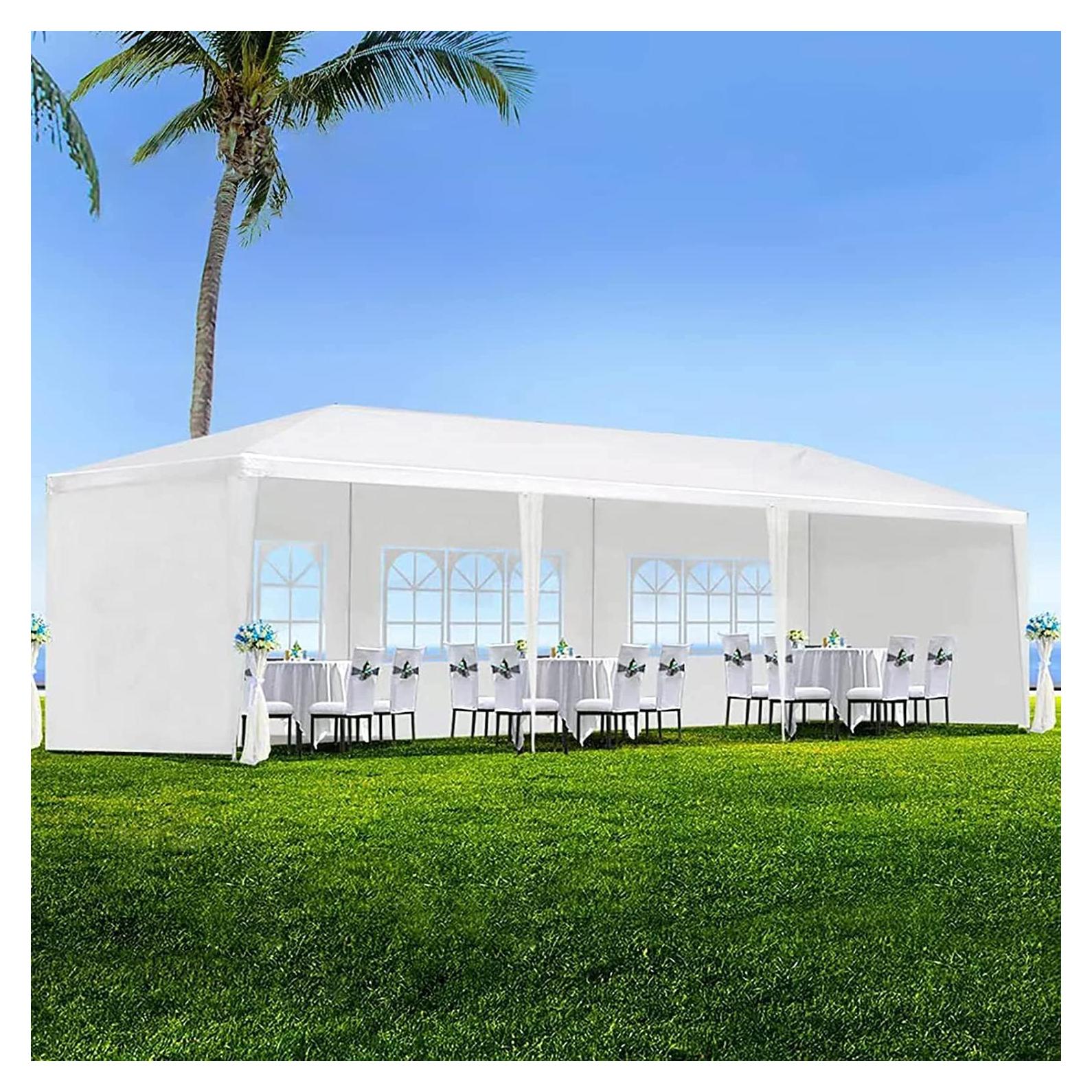 Carpa de Fiesta 10x9 m Blanca ANT SKU con 5 Paredes Removibles