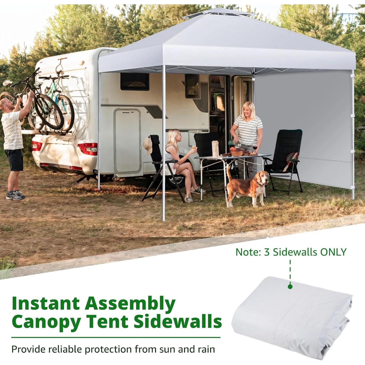 Paredes Laterales Carpa Homaisson 10x10 Pies Impermeables