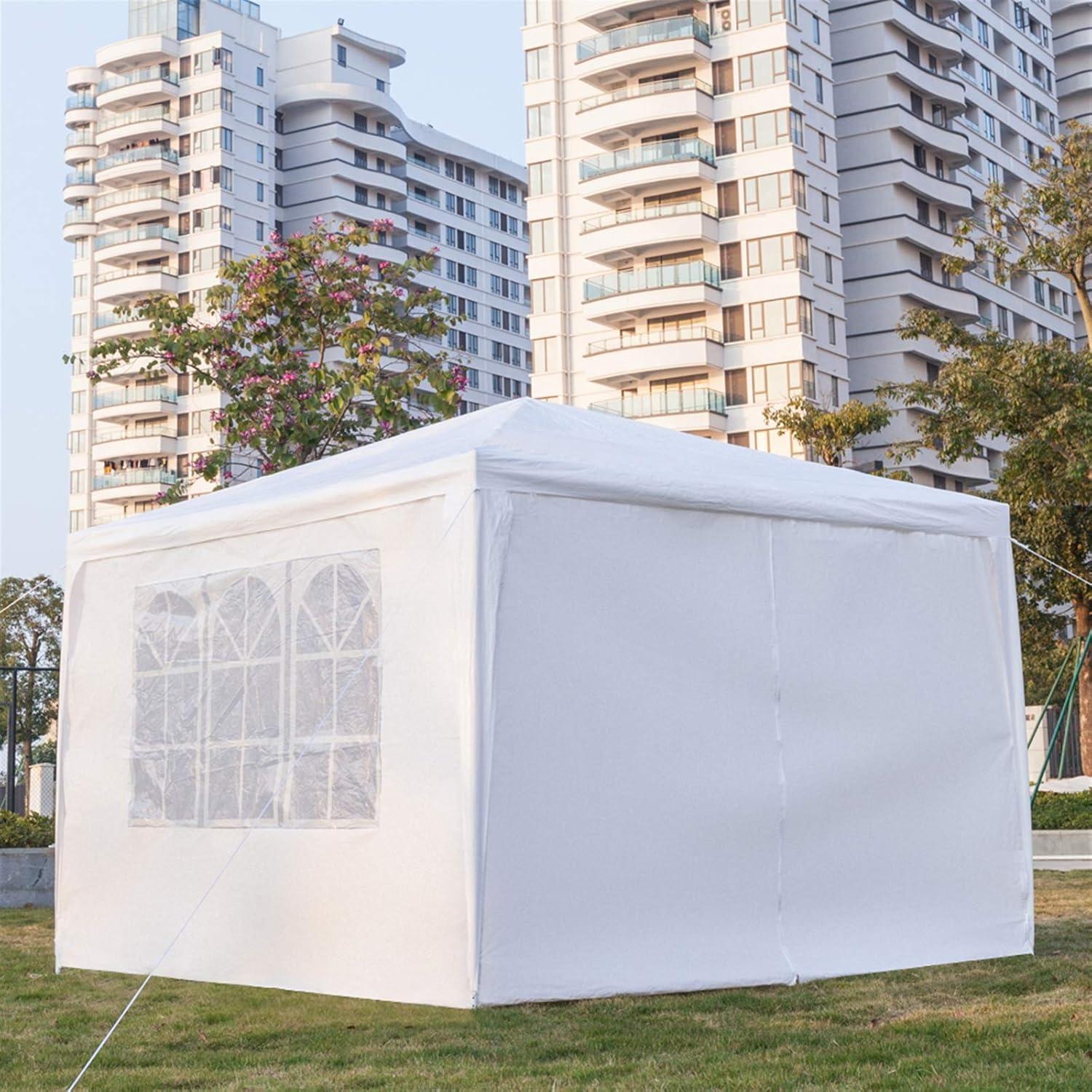 Carpa 3x3m ACLULION Blanca con 4 Paredes para Eventos
