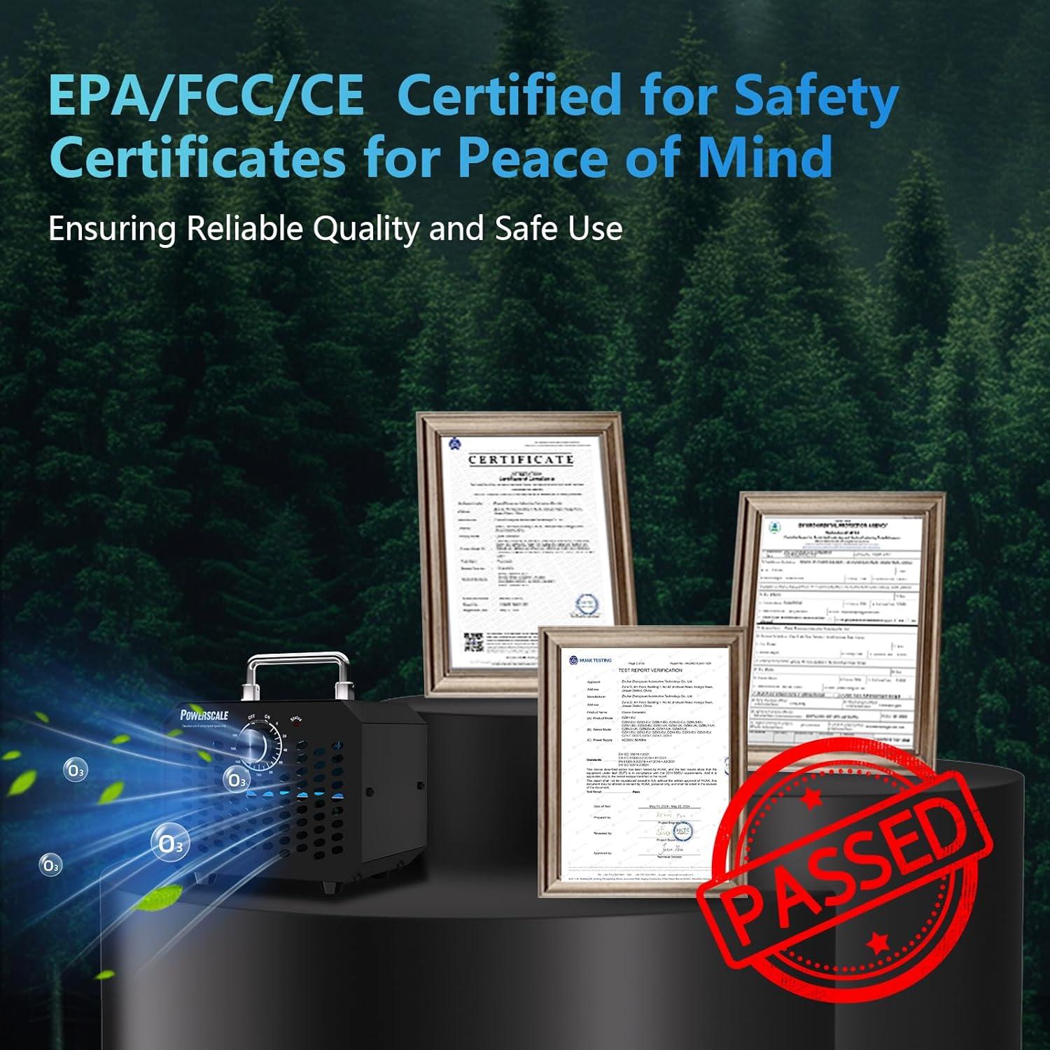 Generador de Ozono PowerScale OZA1 60,000 mg/h Compacto