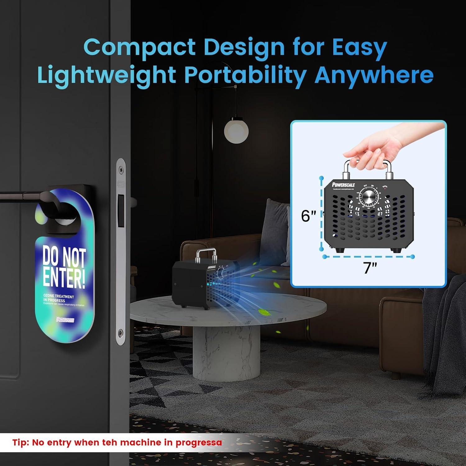 Generador de Ozono PowerScale OZA1 60,000 mg/h Compacto