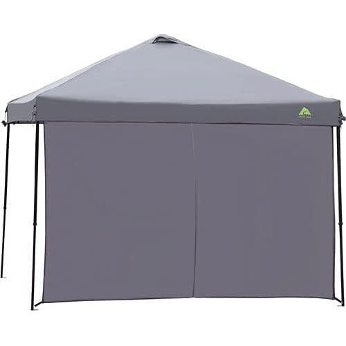 Sun Wall / Shade Wall Sidewall for 10 x 10' Straight Leg Gazebo / Canopy / Tent, Dark Grey (Sun Wall Accessory Only. Gazebo Not Included.)