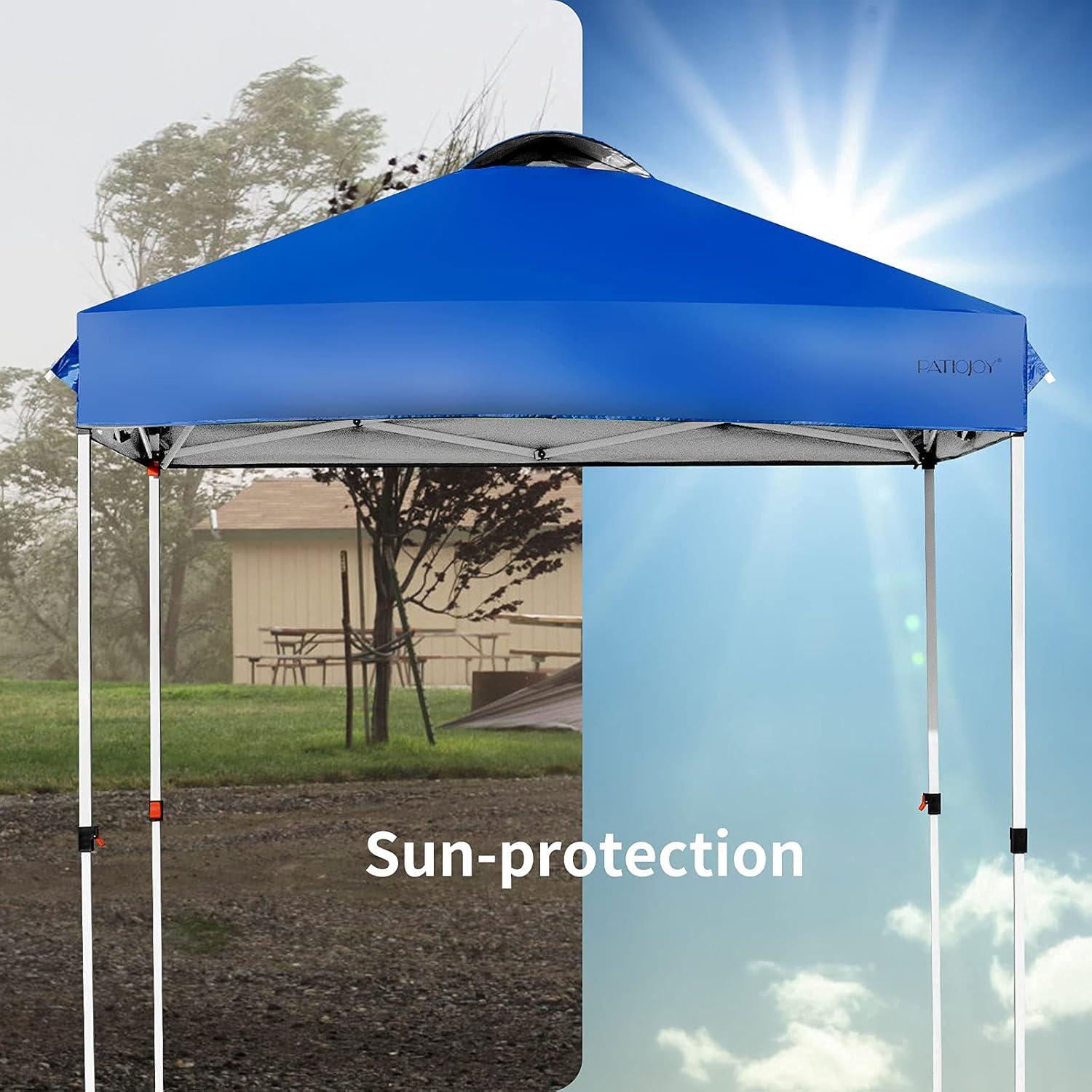 Carpa Plegable Tangkula 2x2m Ajustable Azul Impermeable