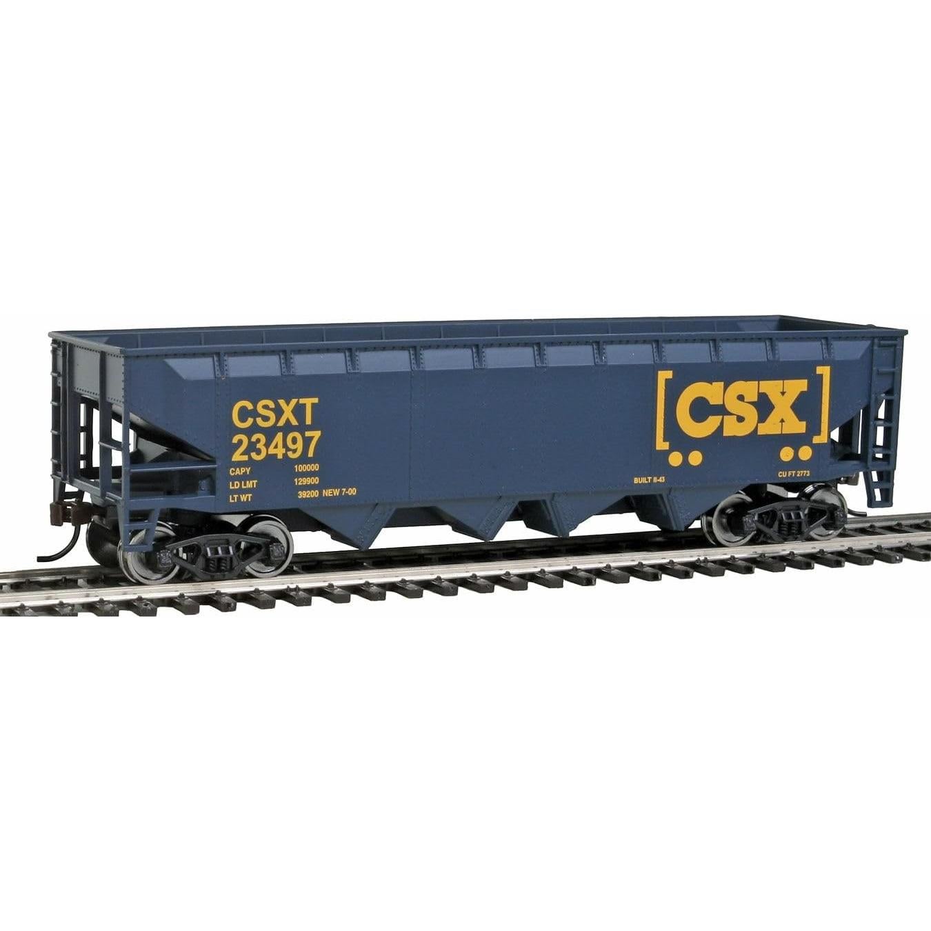 Vagón Volcador Offset Walthers HO CSX 109,5 g Detalles Realistas