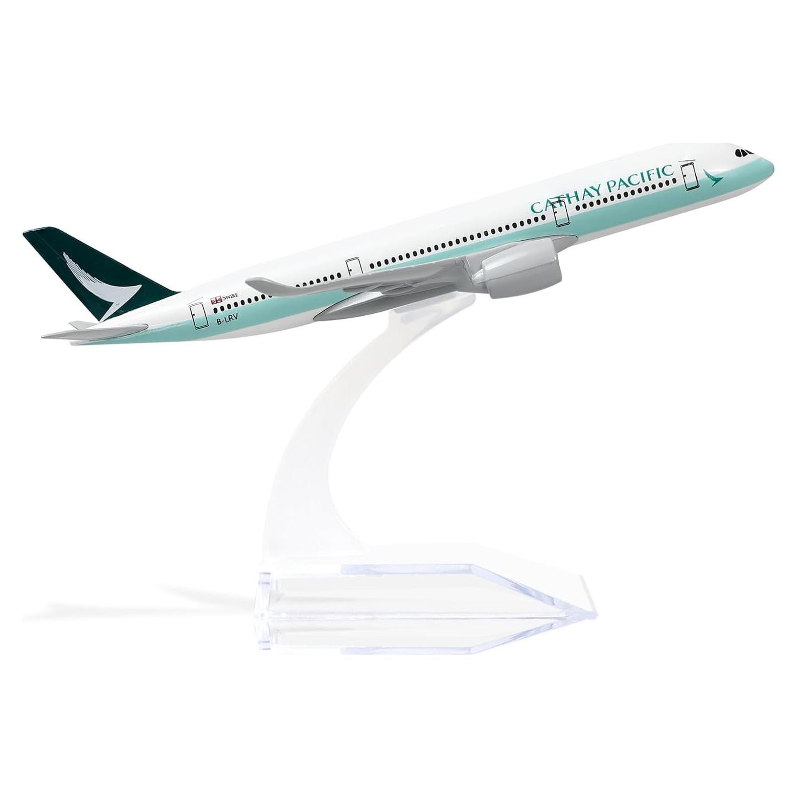 Modelo A350 Cathay Pacific 1/400 Metal con Soporte 15 cm