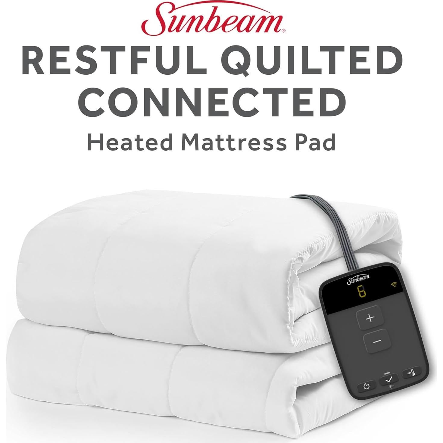 Protector de colchón calefaccionado Sunbeam individual 99x191 cm