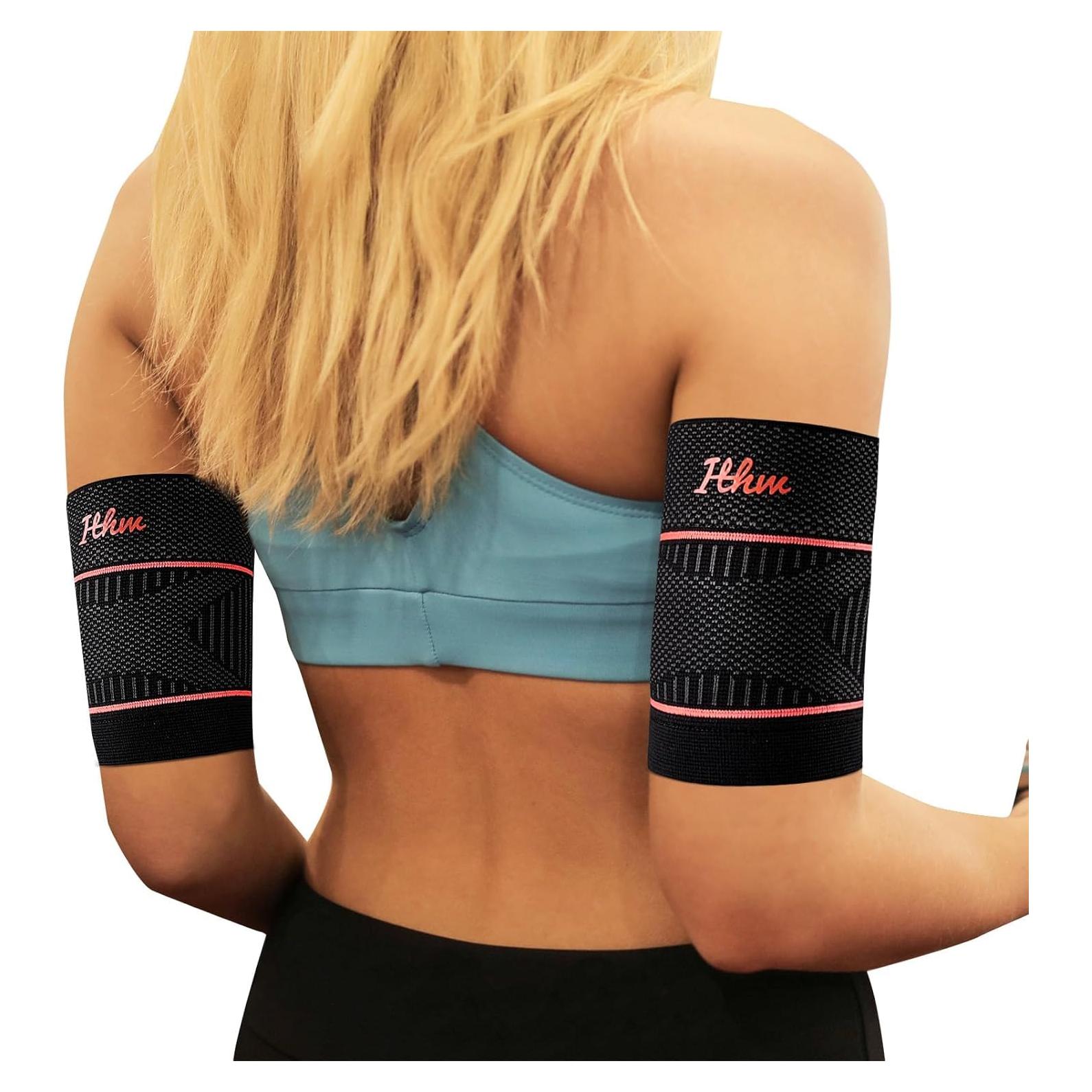 Manga de Compresión ITHW para Bíceps Azul - Soporte Tendinitis