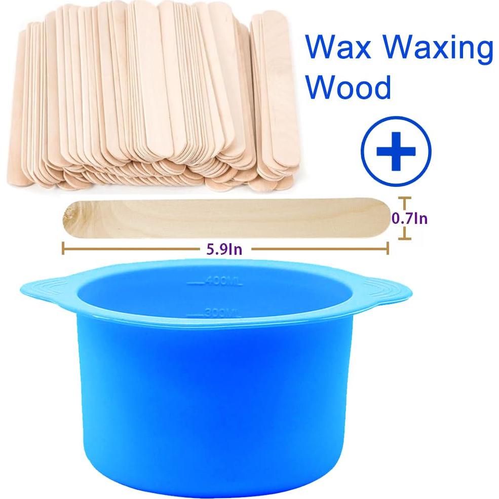 Forro de cera de silicona LEISENOR 14 oz azul + 50 palitos