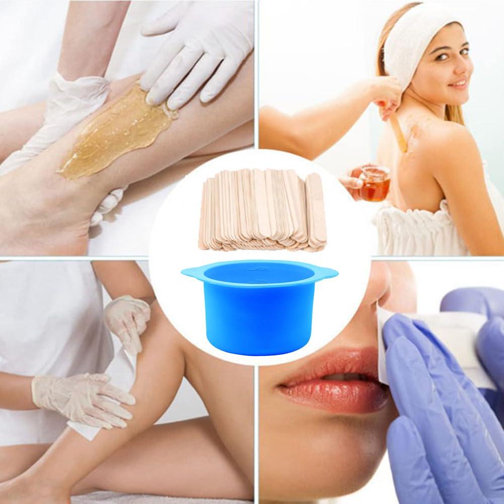 Forro de cera de silicona LEISENOR 14 oz azul + 50 palitos