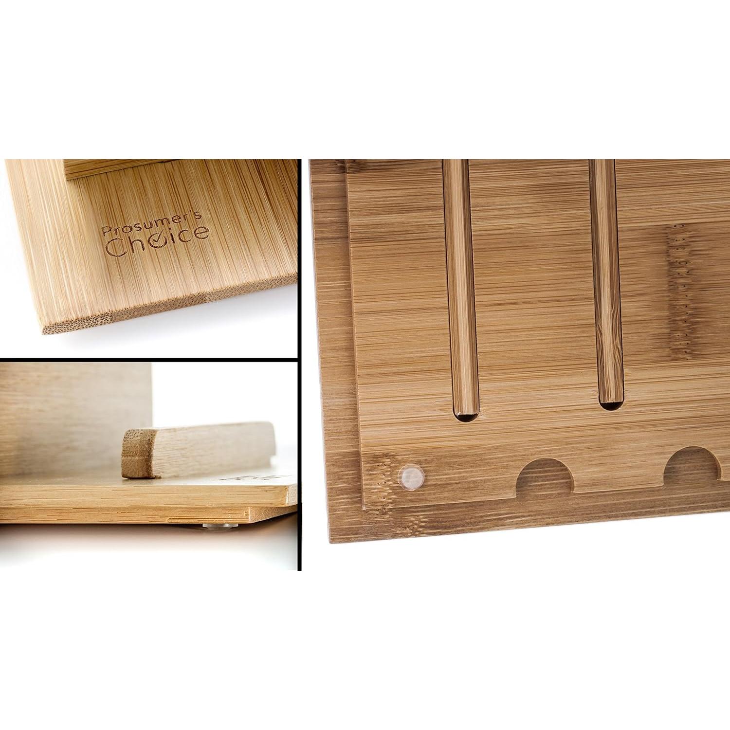 Estación de Carga de Bambú Prosumer's Choice para 5 Dispositivos