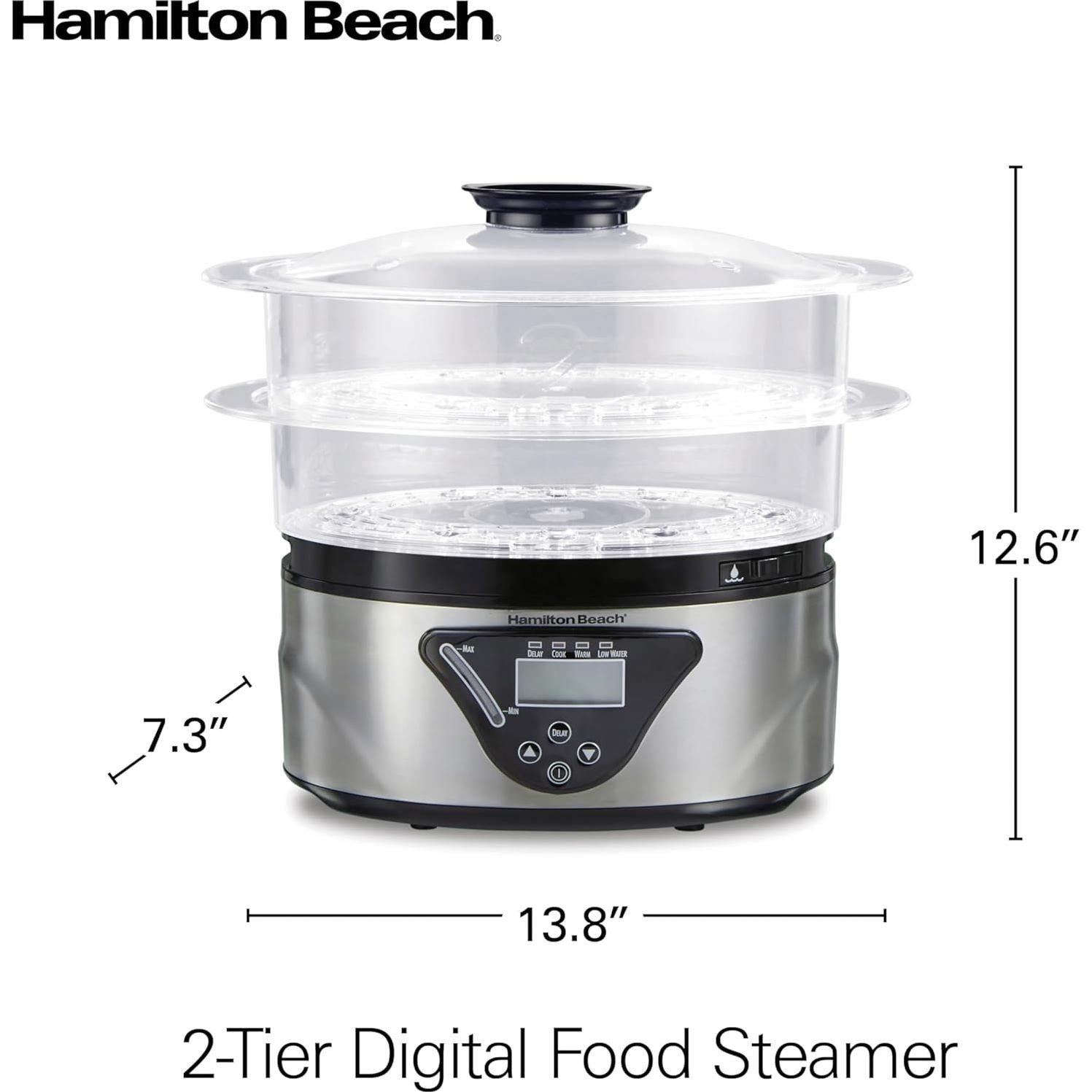 Cocedor Digital Hamilton Beach 5.5L con Tazones Apilables