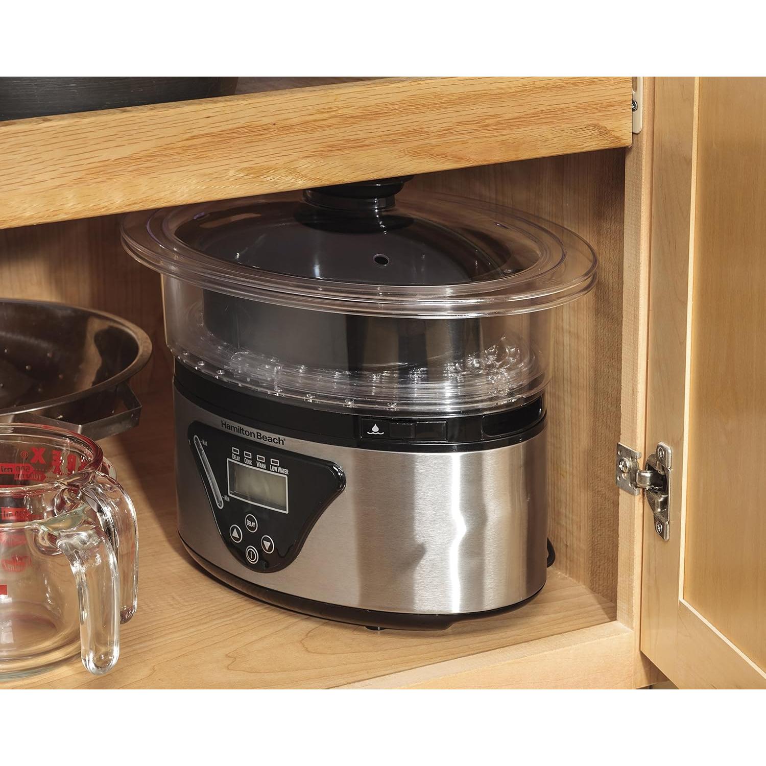 Cocedor Digital Hamilton Beach 5.5L con Tazones Apilables