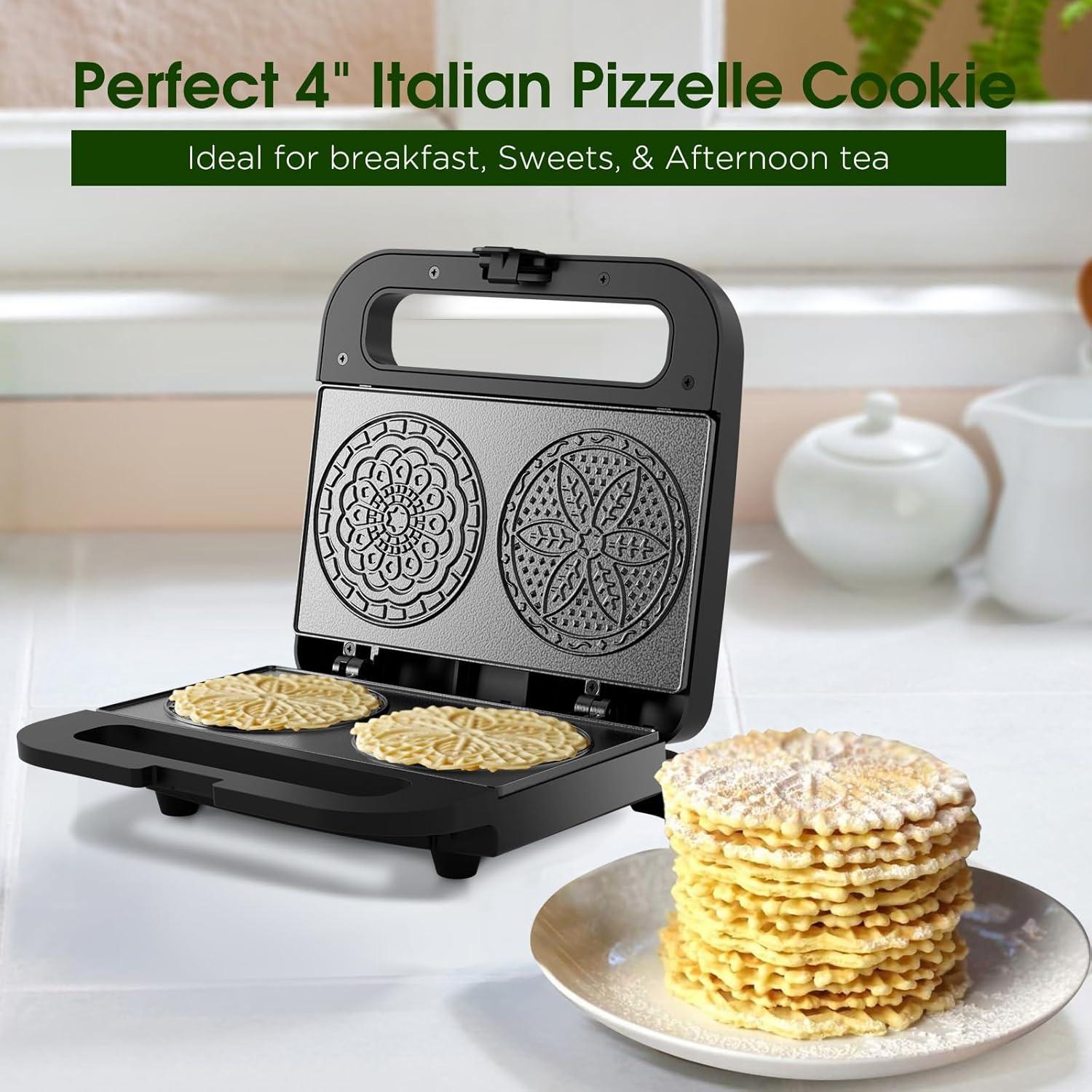 Máquina para Hacer Pizzelle KEINVE Revestimiento Cerámico 10 cm