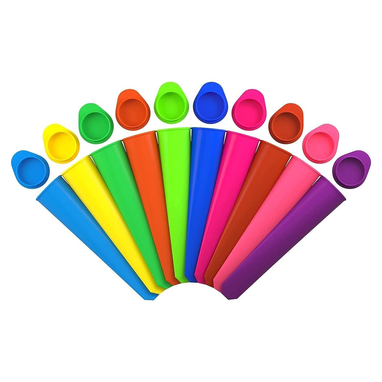 Moldes de Paletas de Silicona iNeibo - Set de 10 - Grado Alimenticio