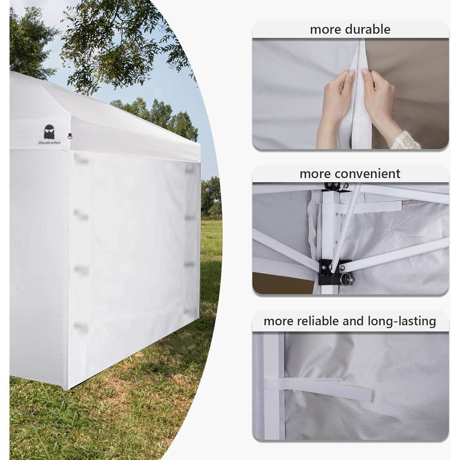 Pared Lateral de Sombra MordenApe para Toldo 10x10, Impermeable