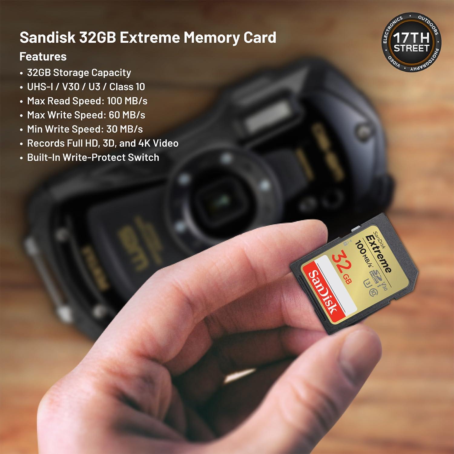 Cámara Digital Impermeable Pentax WG-90 16MP Negro + 32GB