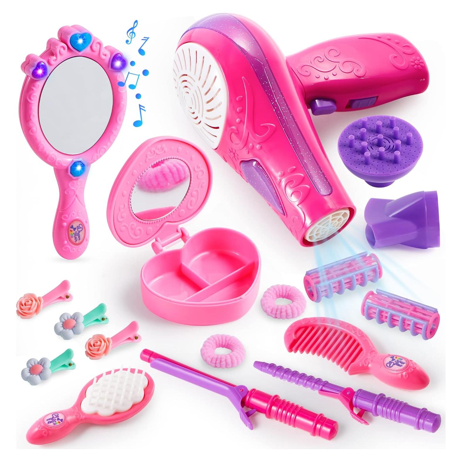 Conjunto de Belleza para Niñas Joyin 17 Piezas con Secador