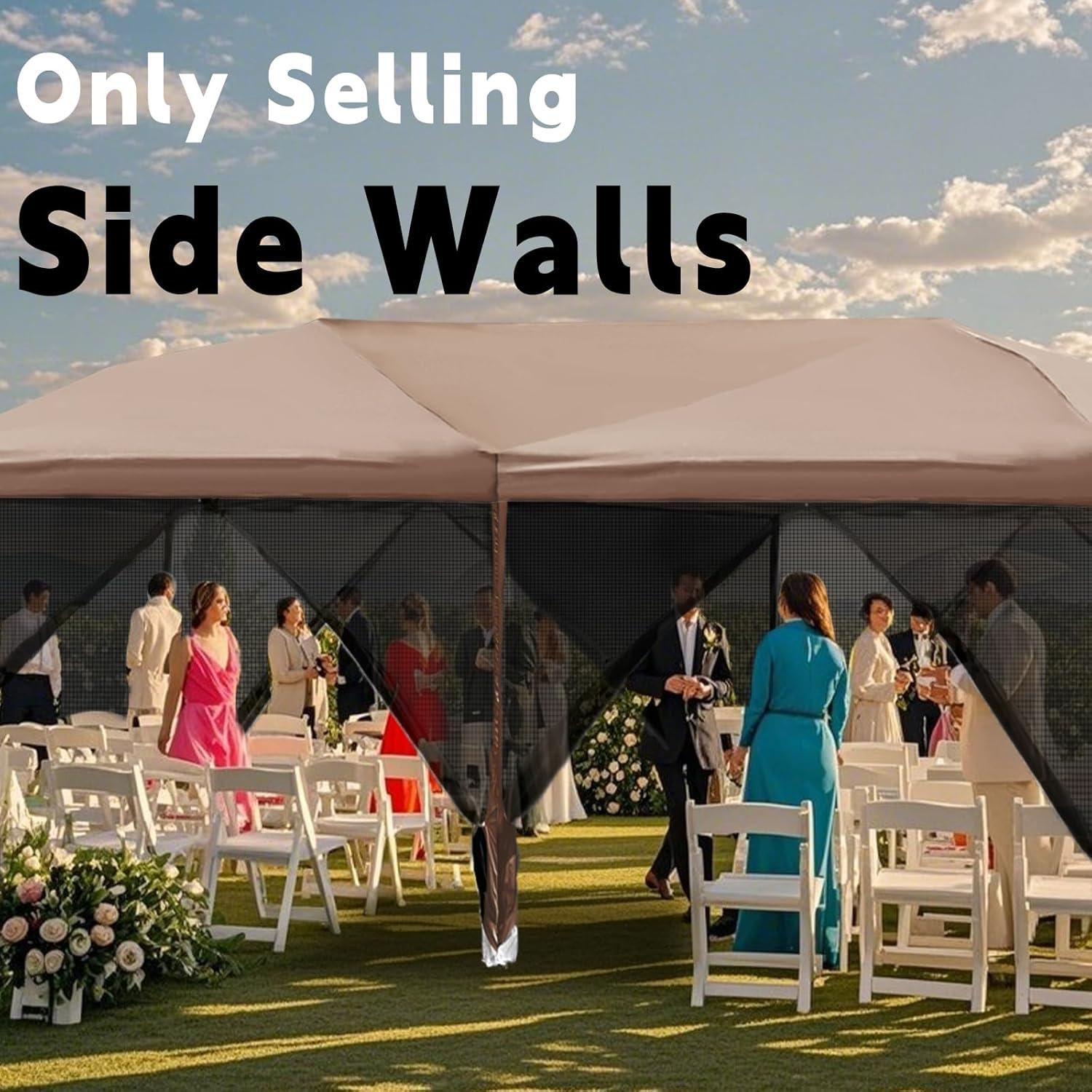 Paneles Laterales de Malla para Mosquitos MQoutdoor 10x20 pies