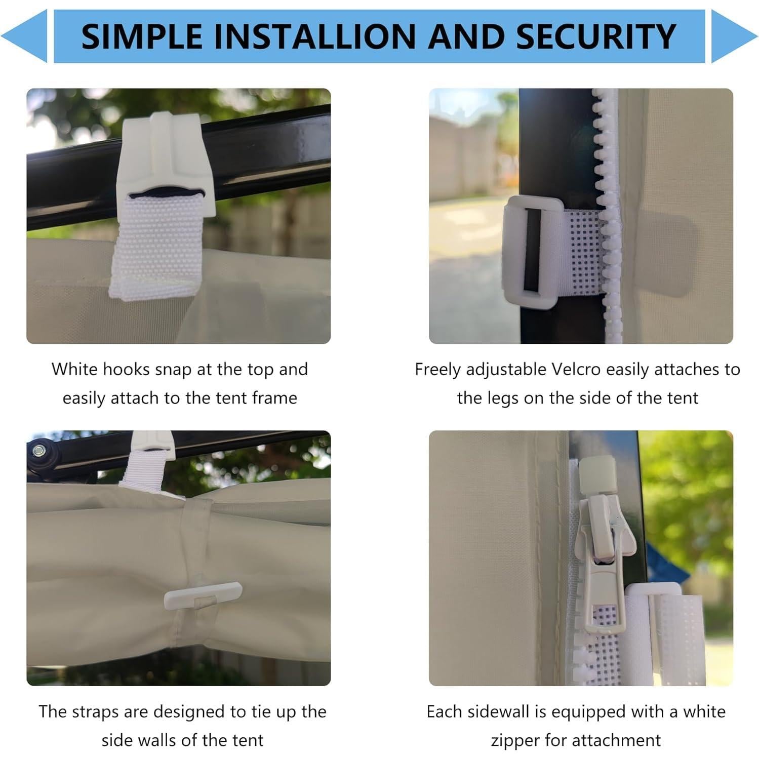 Pared Lateral Toldo Joramoy 10x10 Beige Impermeable UV