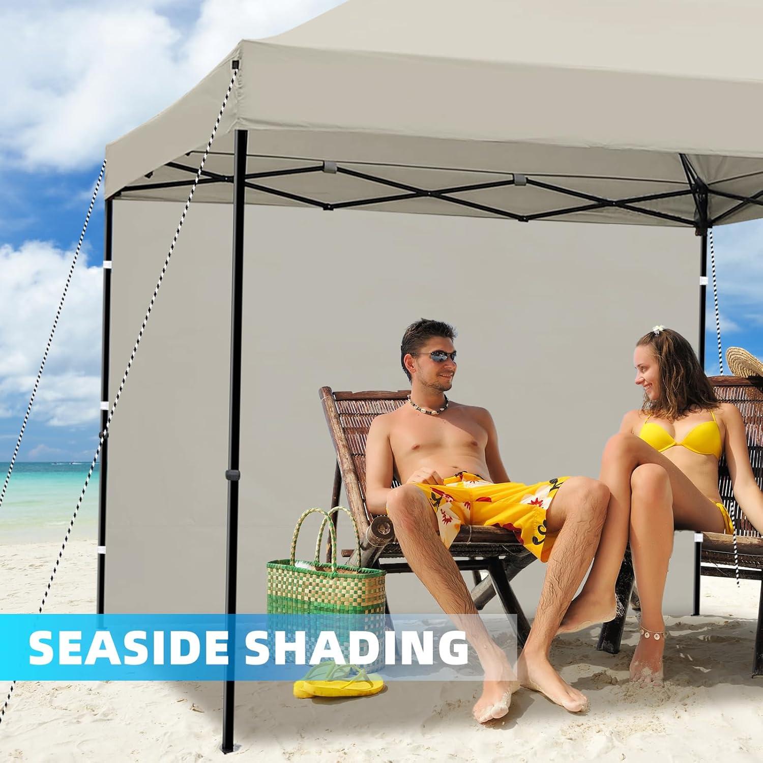 Pared Lateral Toldo Joramoy 10x10 Beige Impermeable UV