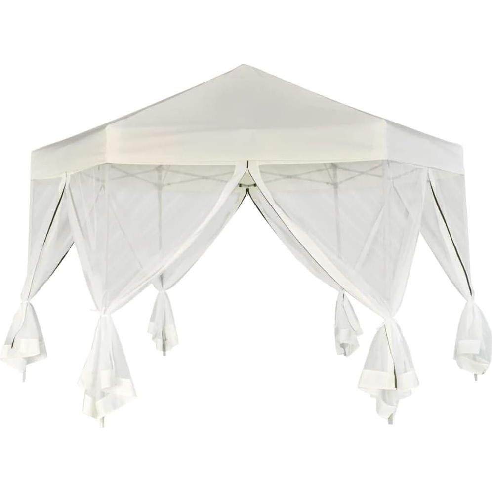 Gazebo Plegable Hexagonal KTHLBRH 3.6m x 3.1m Resistente