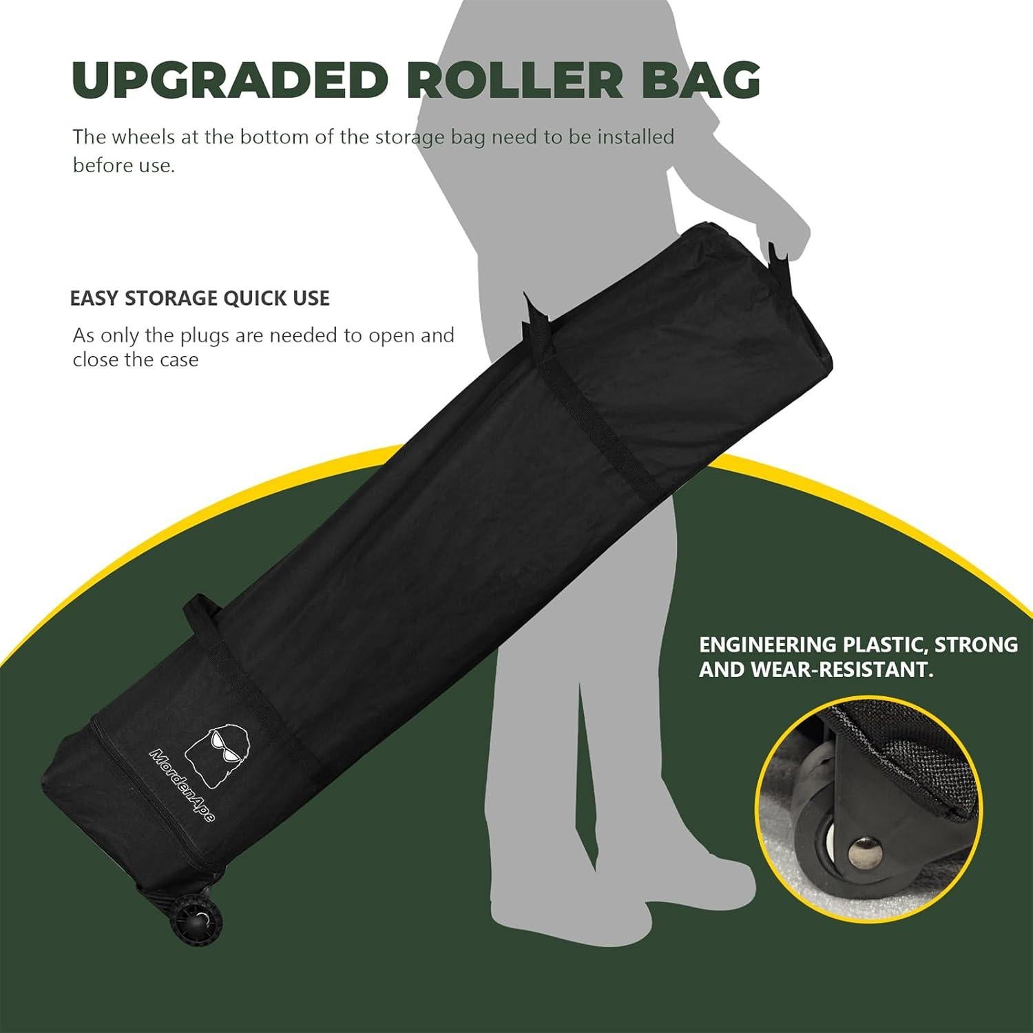 Carpa Plegable 3.05x3.05m MordenApe con Luz Mejorada