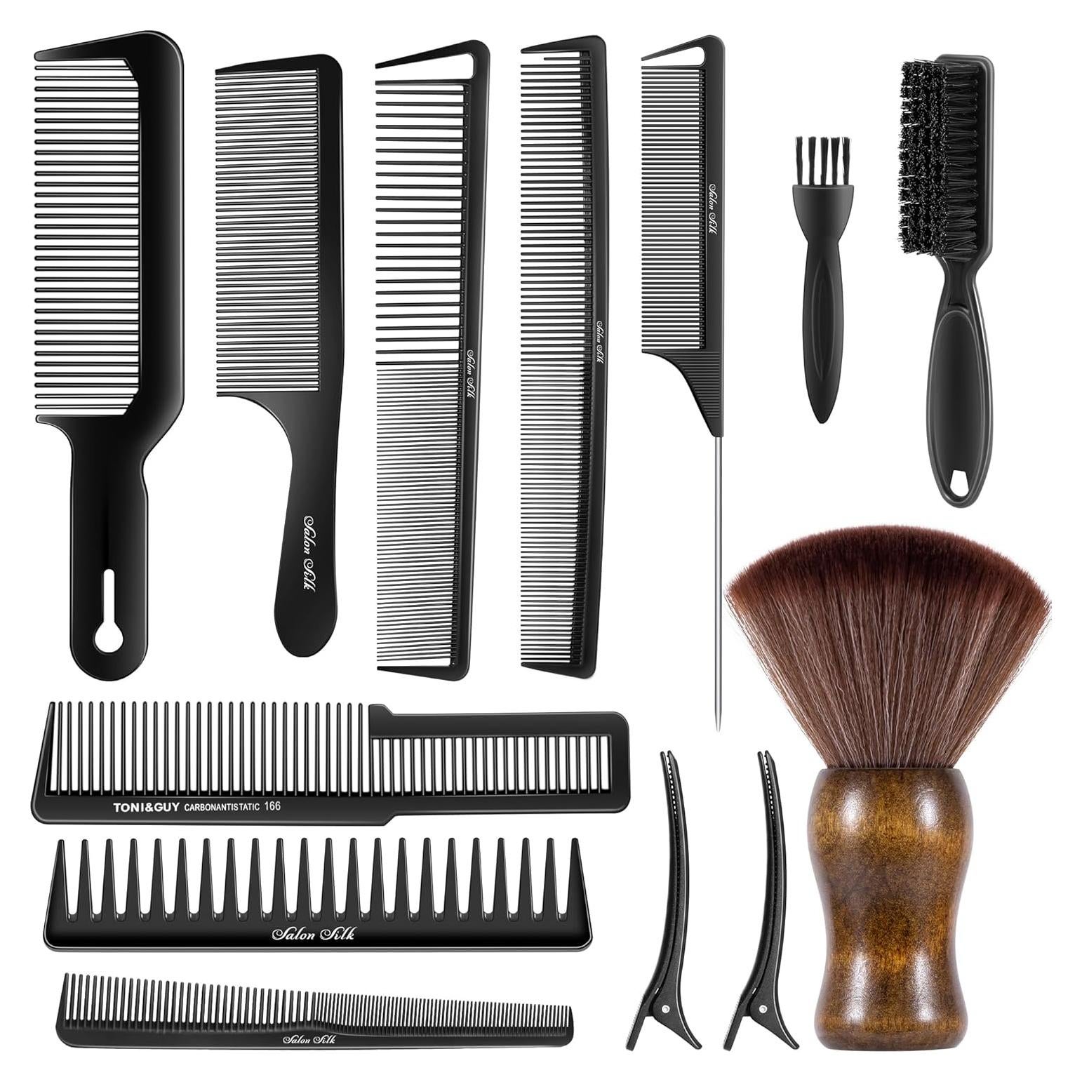 Juego de Peines SALONSILK 13 Piezas para Estilistas