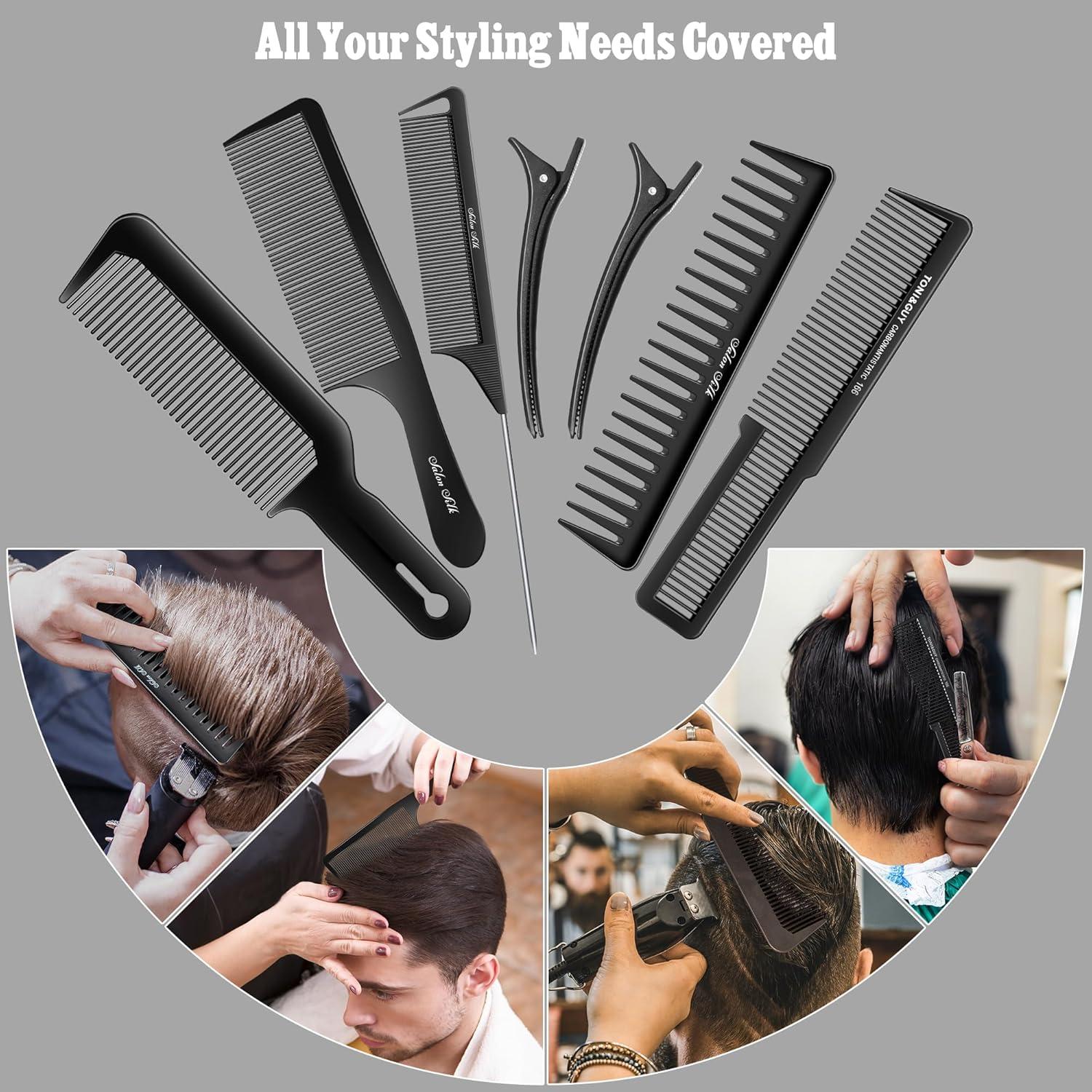 Juego de Peines SALONSILK 13 Piezas para Estilistas