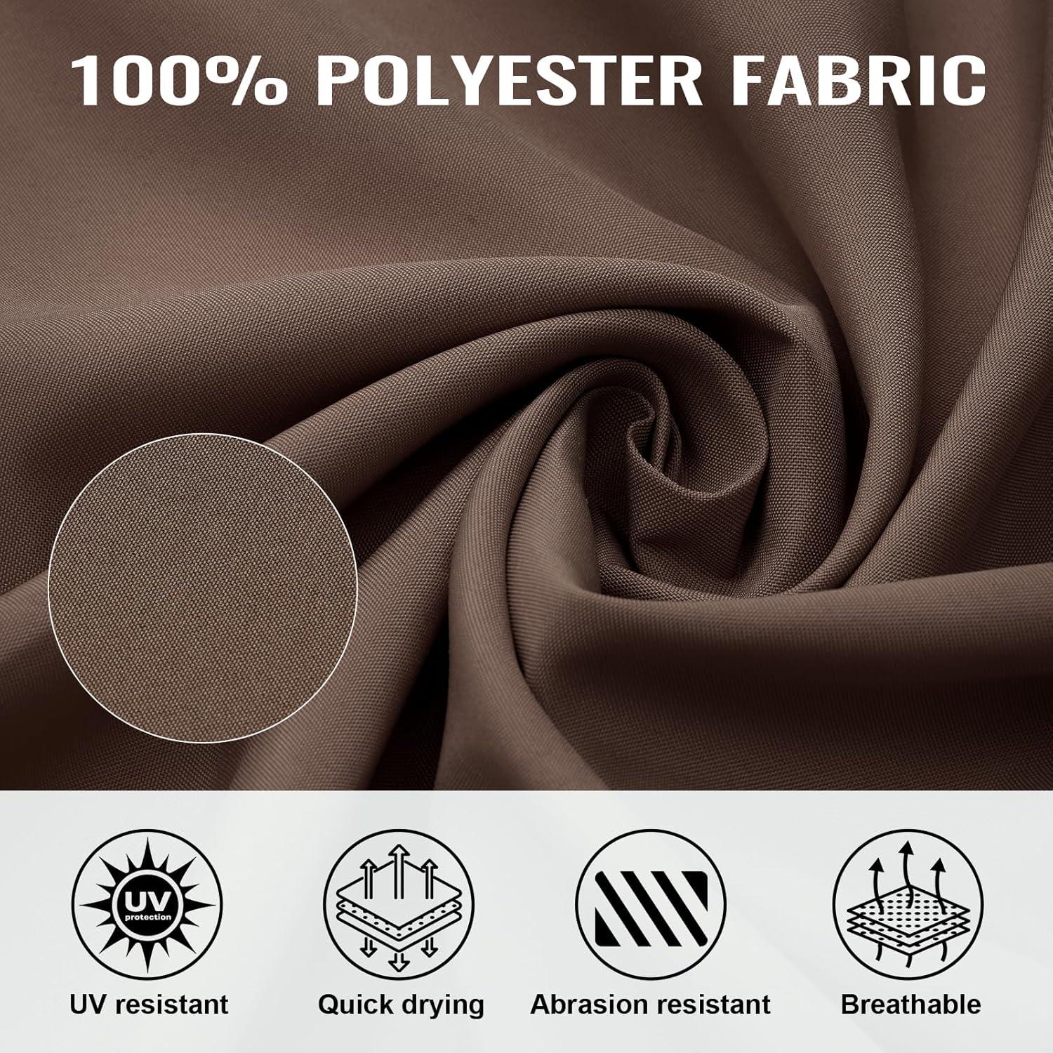 Cortinas de Reemplazo para Gazebo COWVIE 4 Paneles 3.05m x 3.66m