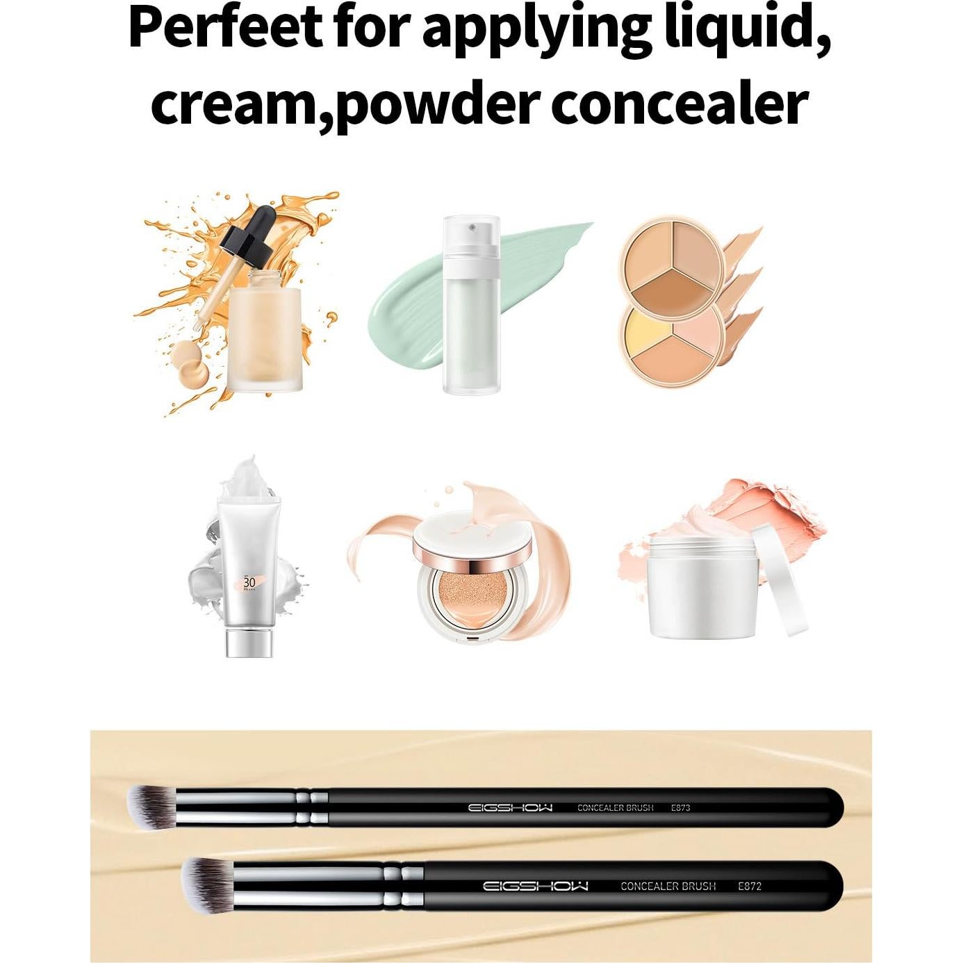 Juego de Brochas para Corrector EIGSHOW E872 y E873 - 2 Pcs