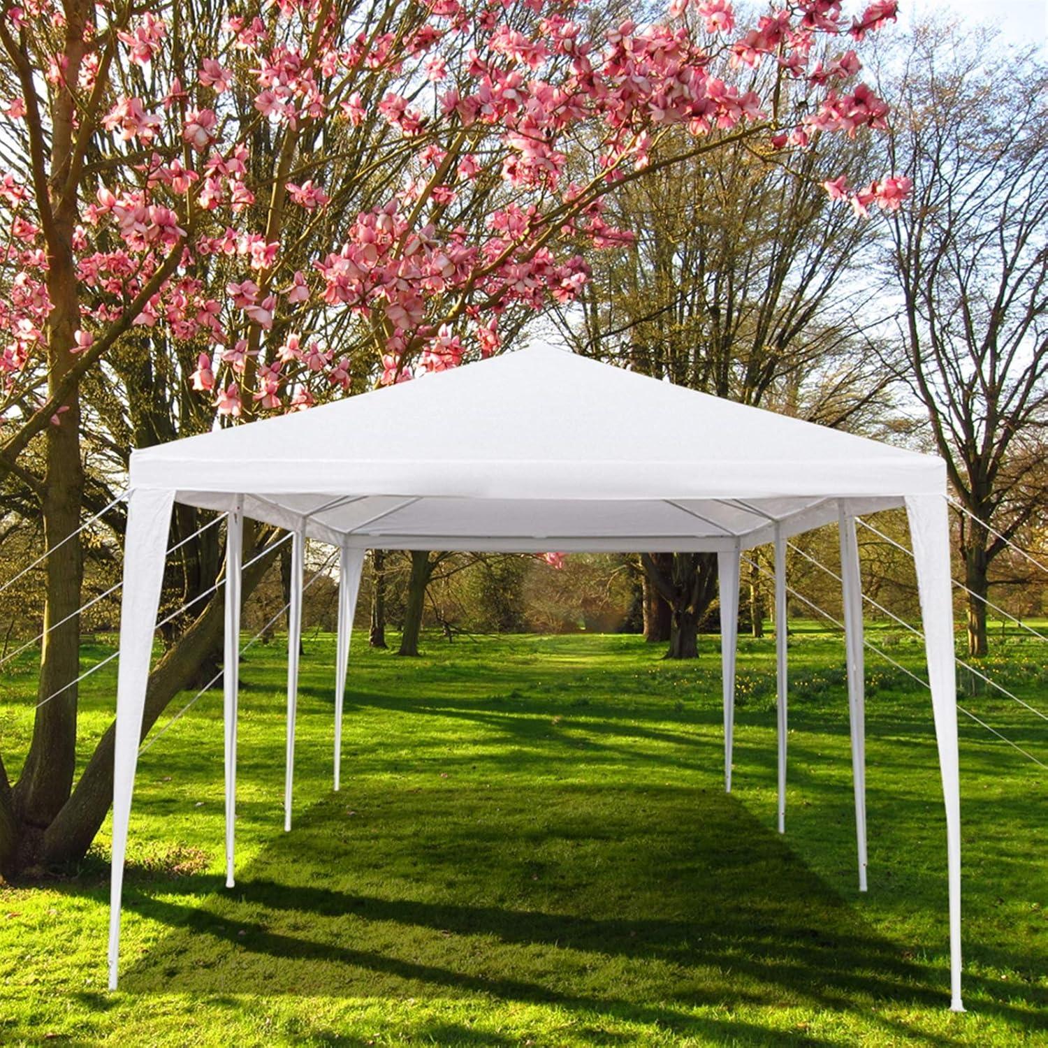 Carpa 10x3m ACLULION Blanca Impermeable para Eventos